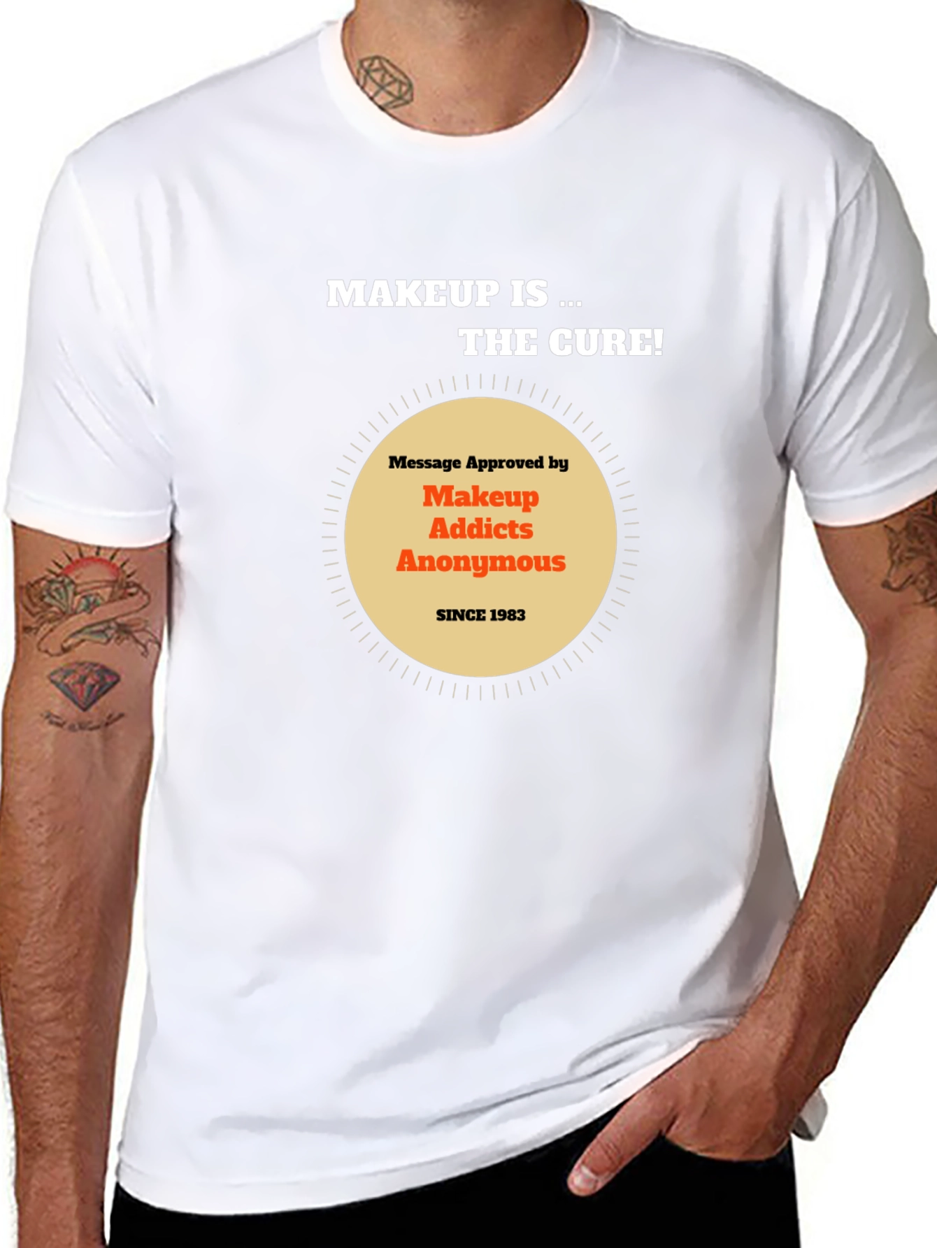 Makeup Addicts Anonymous Tee - Makeup is the cure!