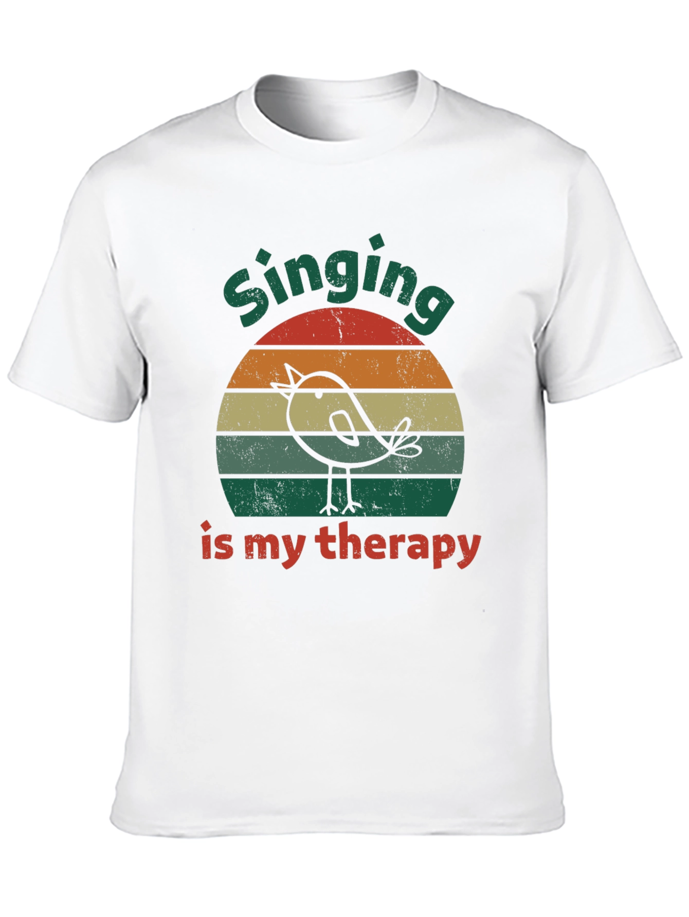 Singing is My Therapy T-Shirt - Bird Design