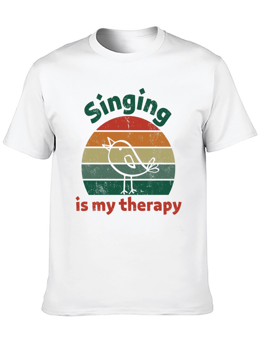 Singing is My Therapy T-Shirt - Bird Design
