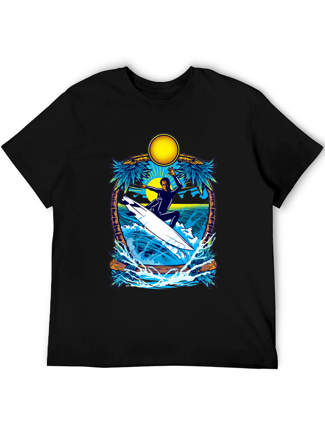 Surfer Graphic Tee - Tropical Vibes