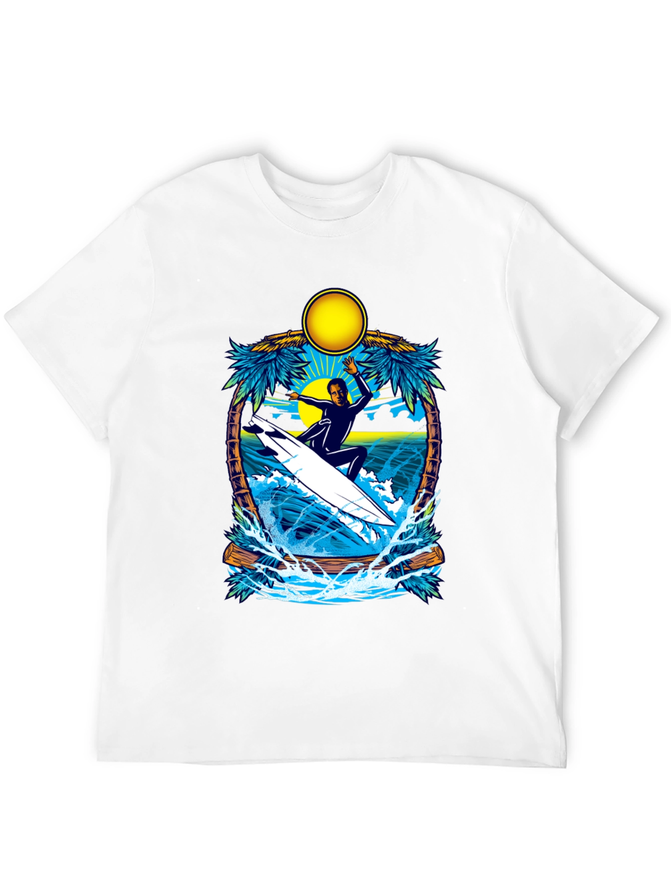 Surfer Graphic Tee - Tropical Vibes