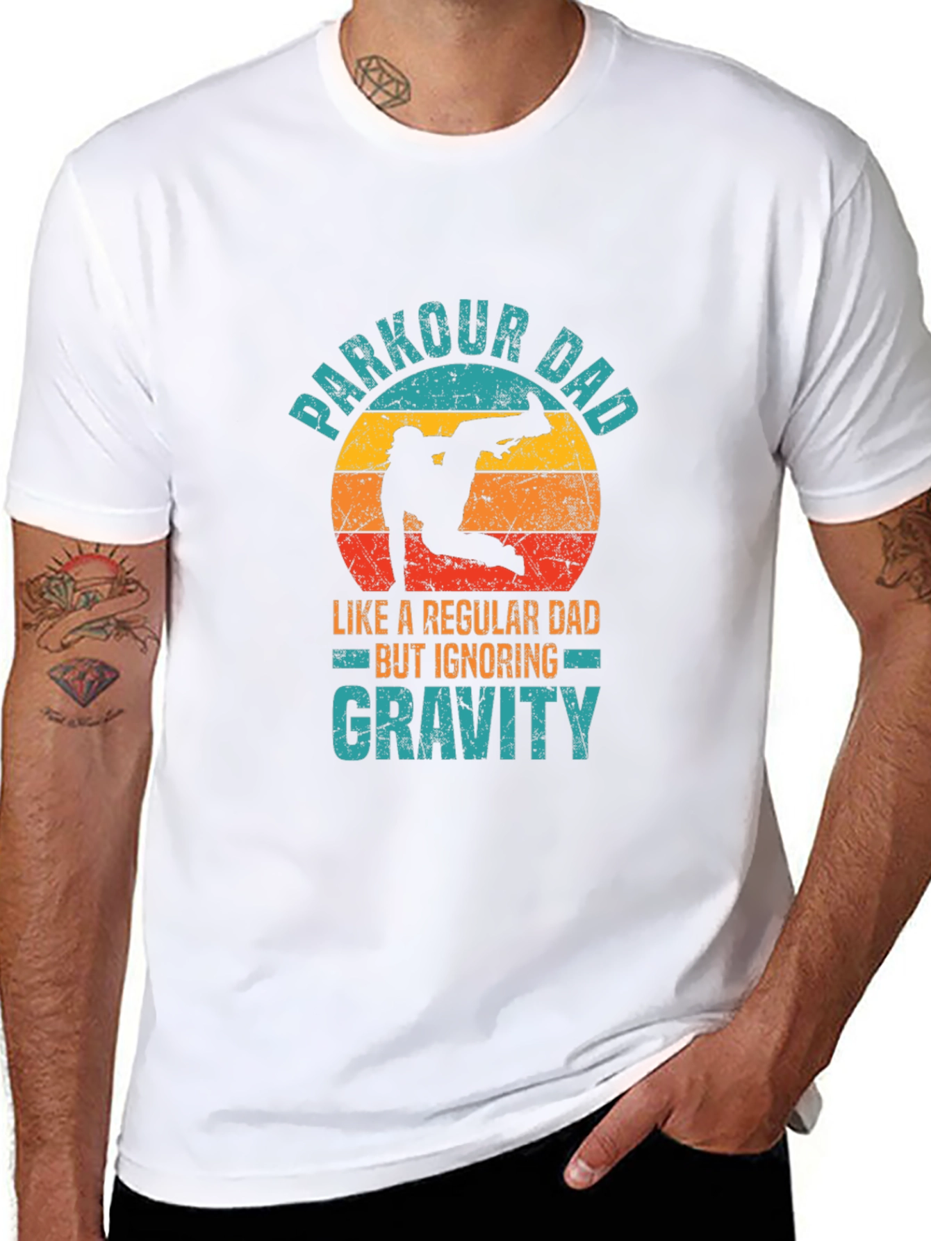 Parkour Dad T-Shirt - Gravity Defying Style