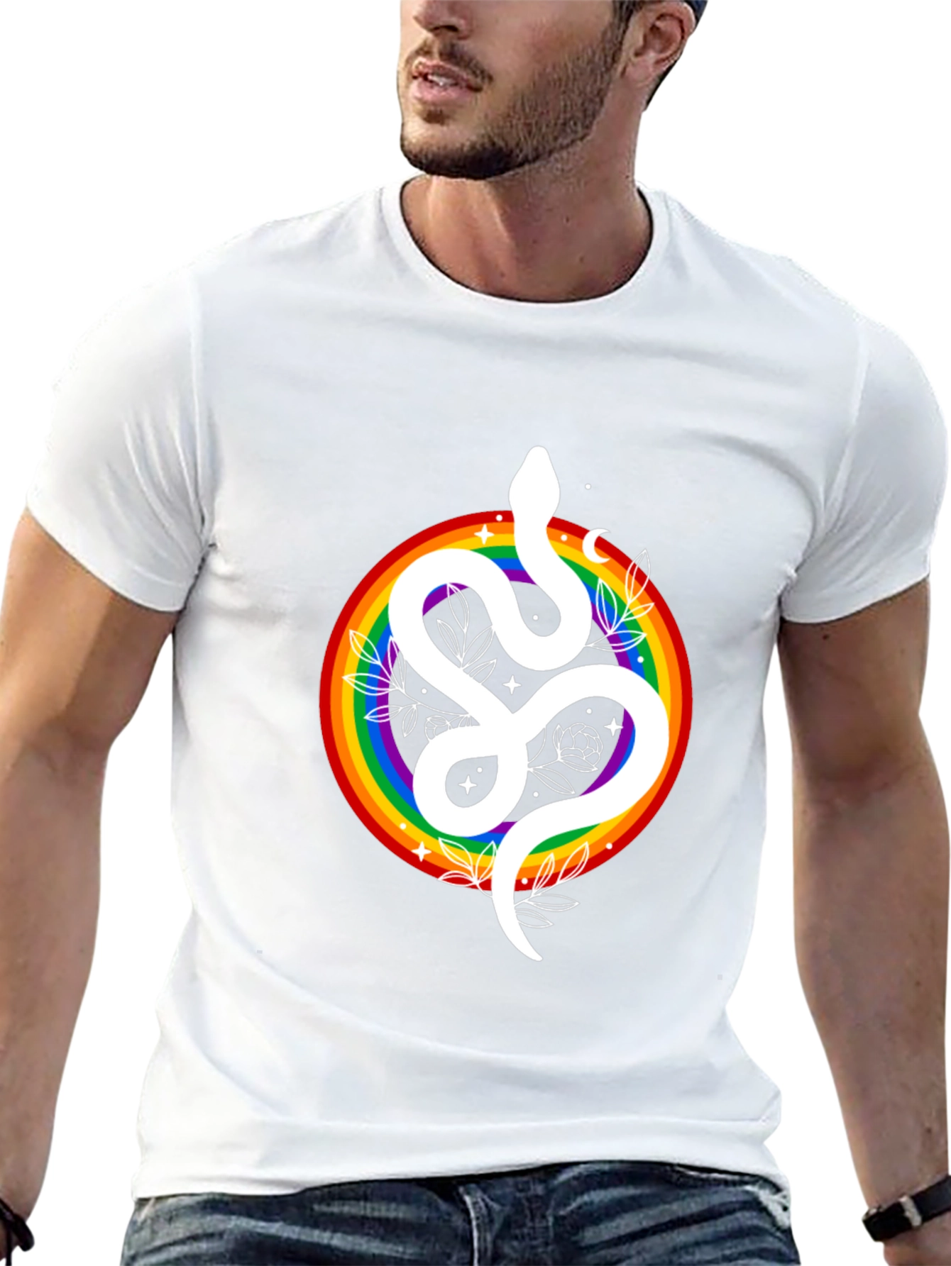 Rainbow Snake Graphic T-Shirt
