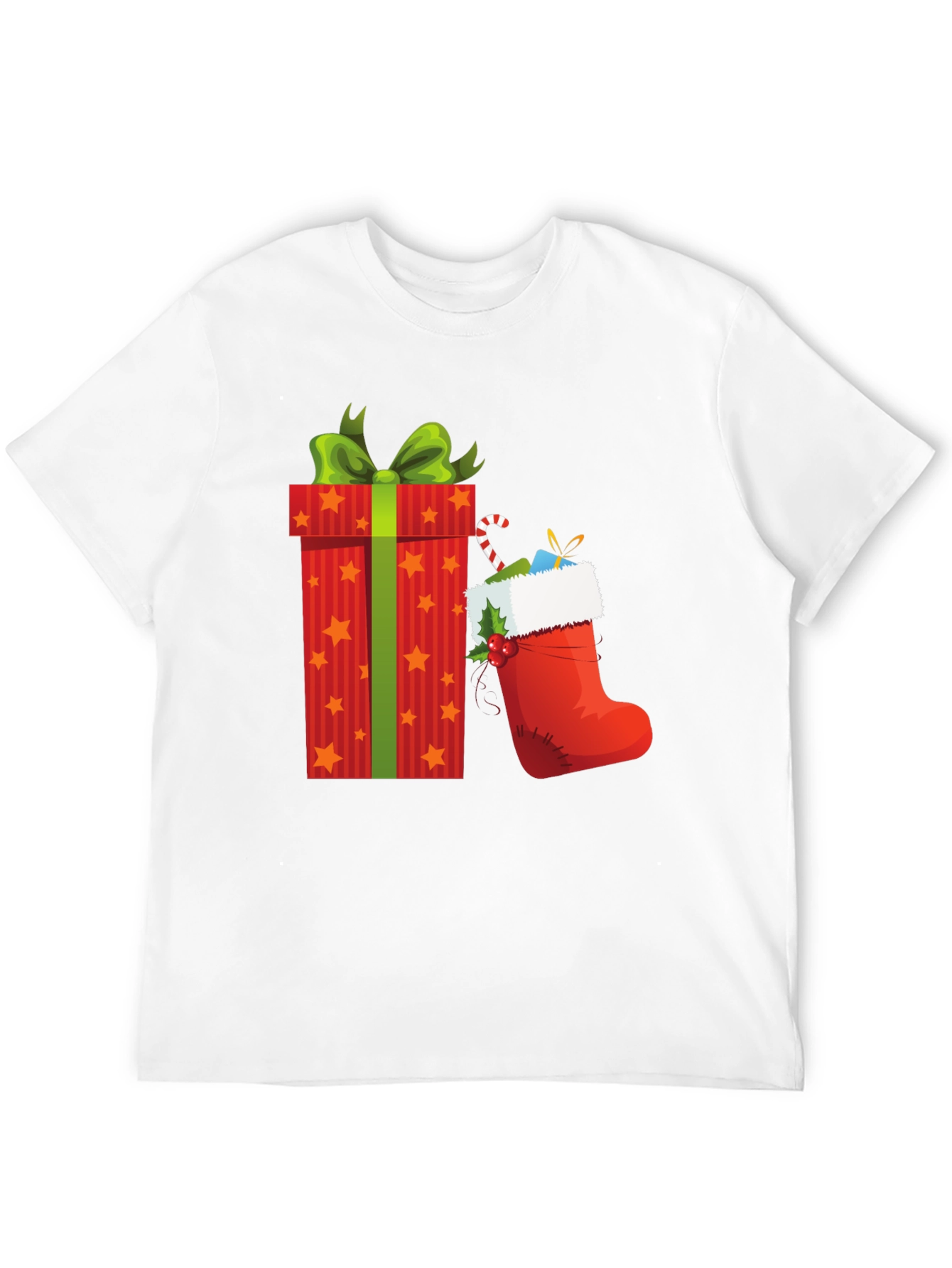 Festive Christmas Gift and Stocking T-Shirt