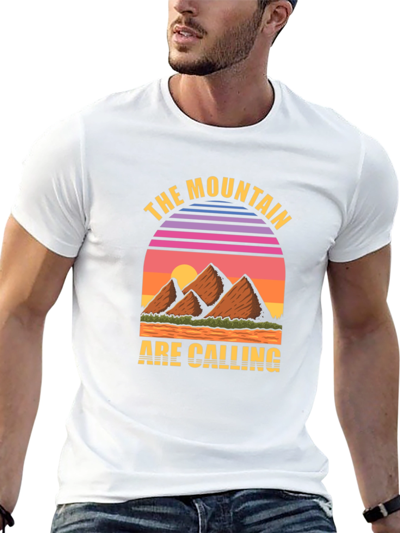 The Mountain Are Calling Black T-Shirt
