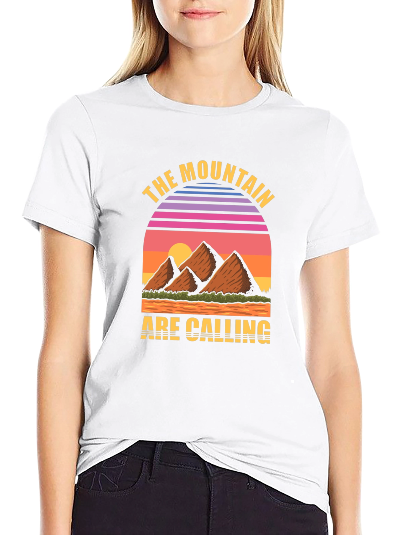The Mountain Are Calling Black T-Shirt