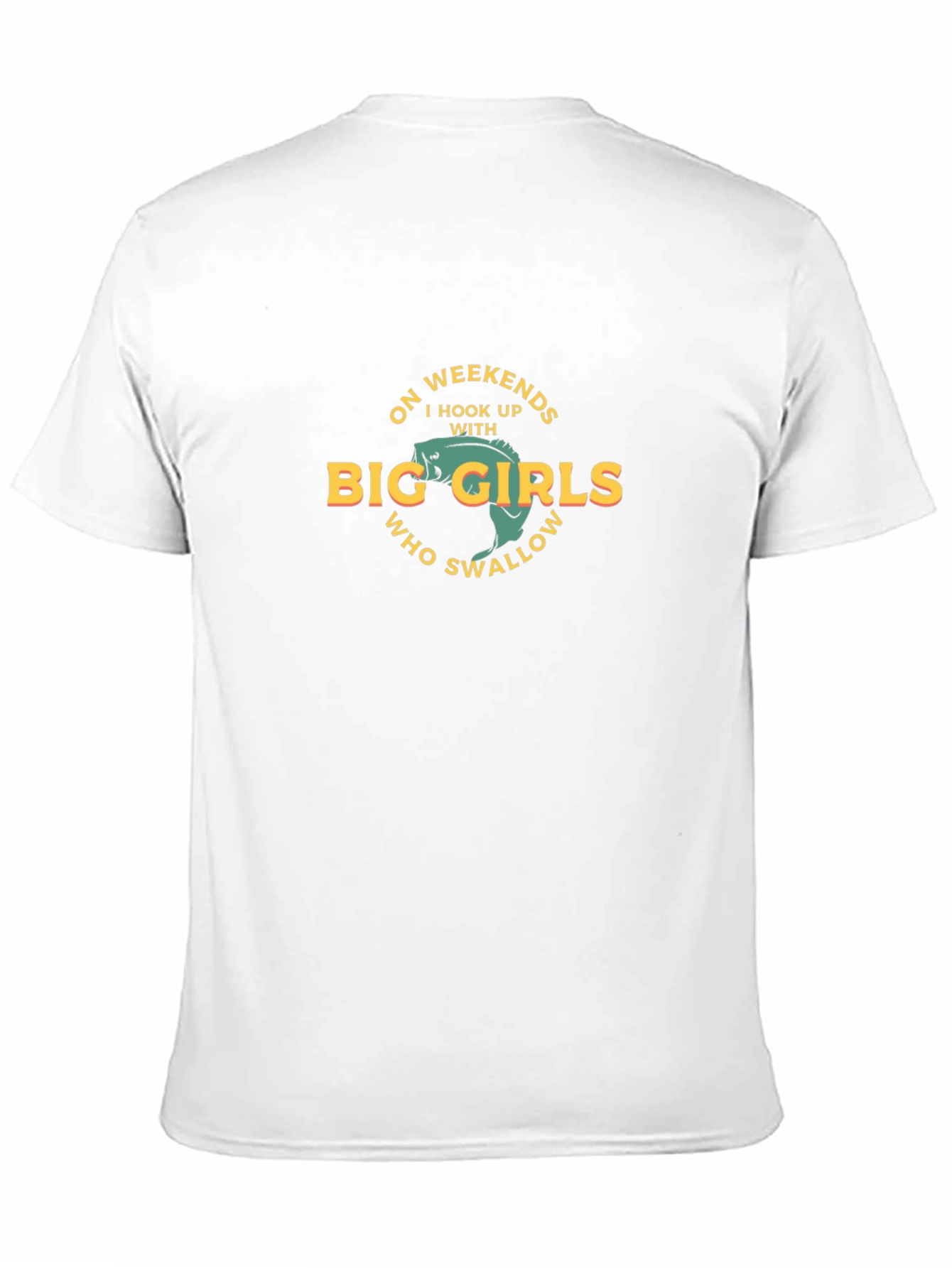 Funny Fishing T-Shirt: Big Girls Swallow