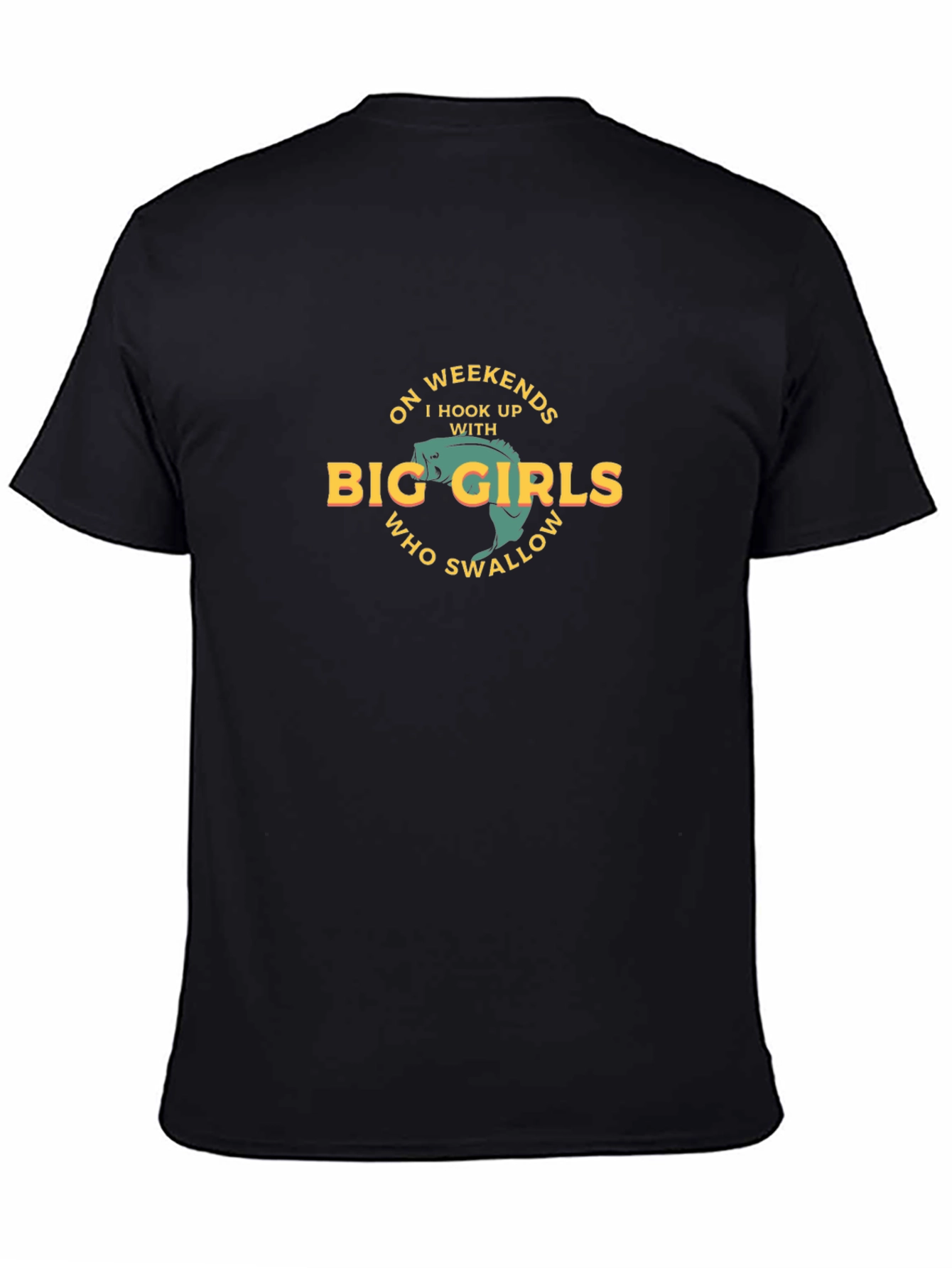 Funny Fishing T-Shirt: Big Girls Swallow