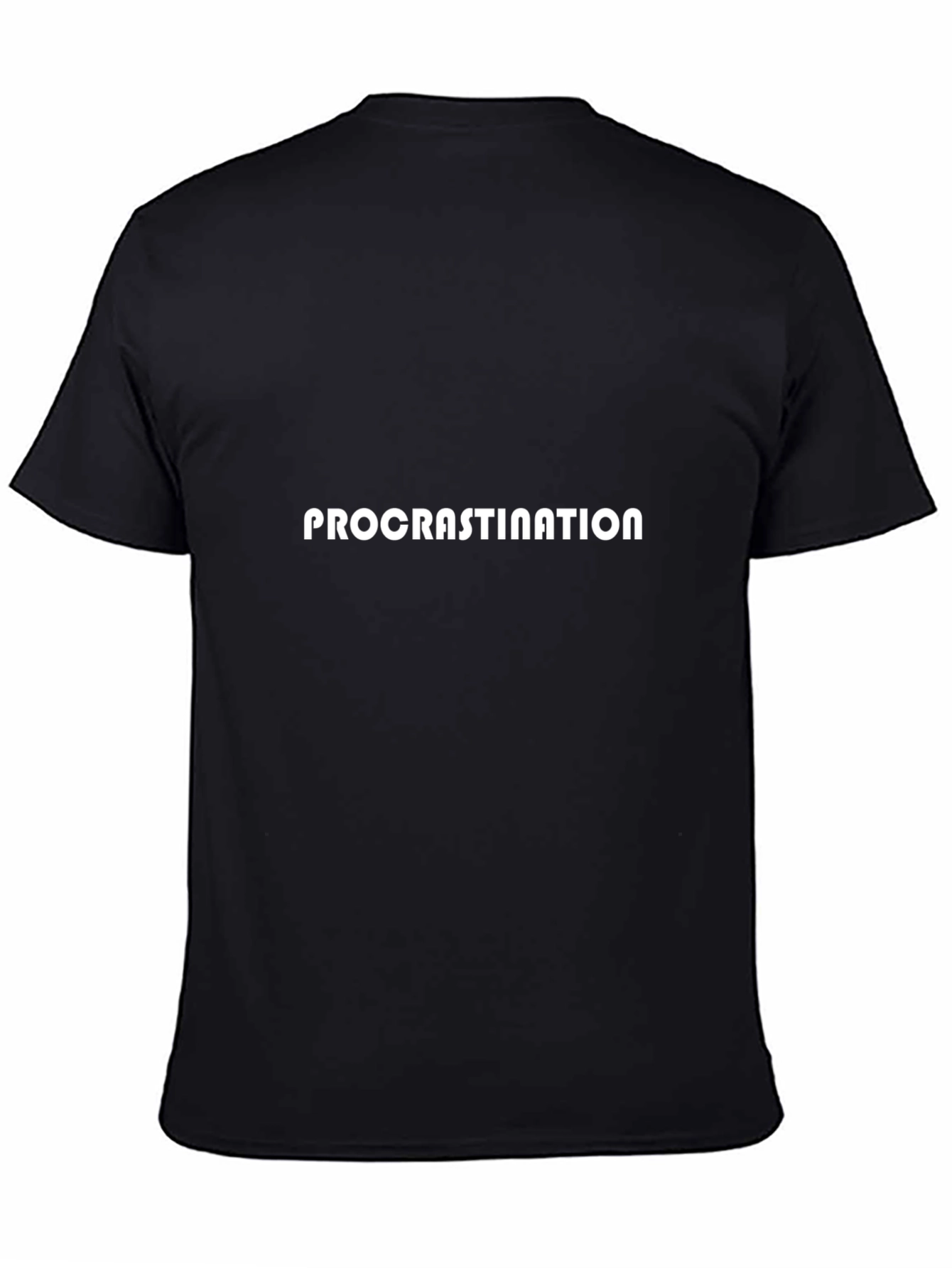 Procrastination Graphic Tee - Classic Black