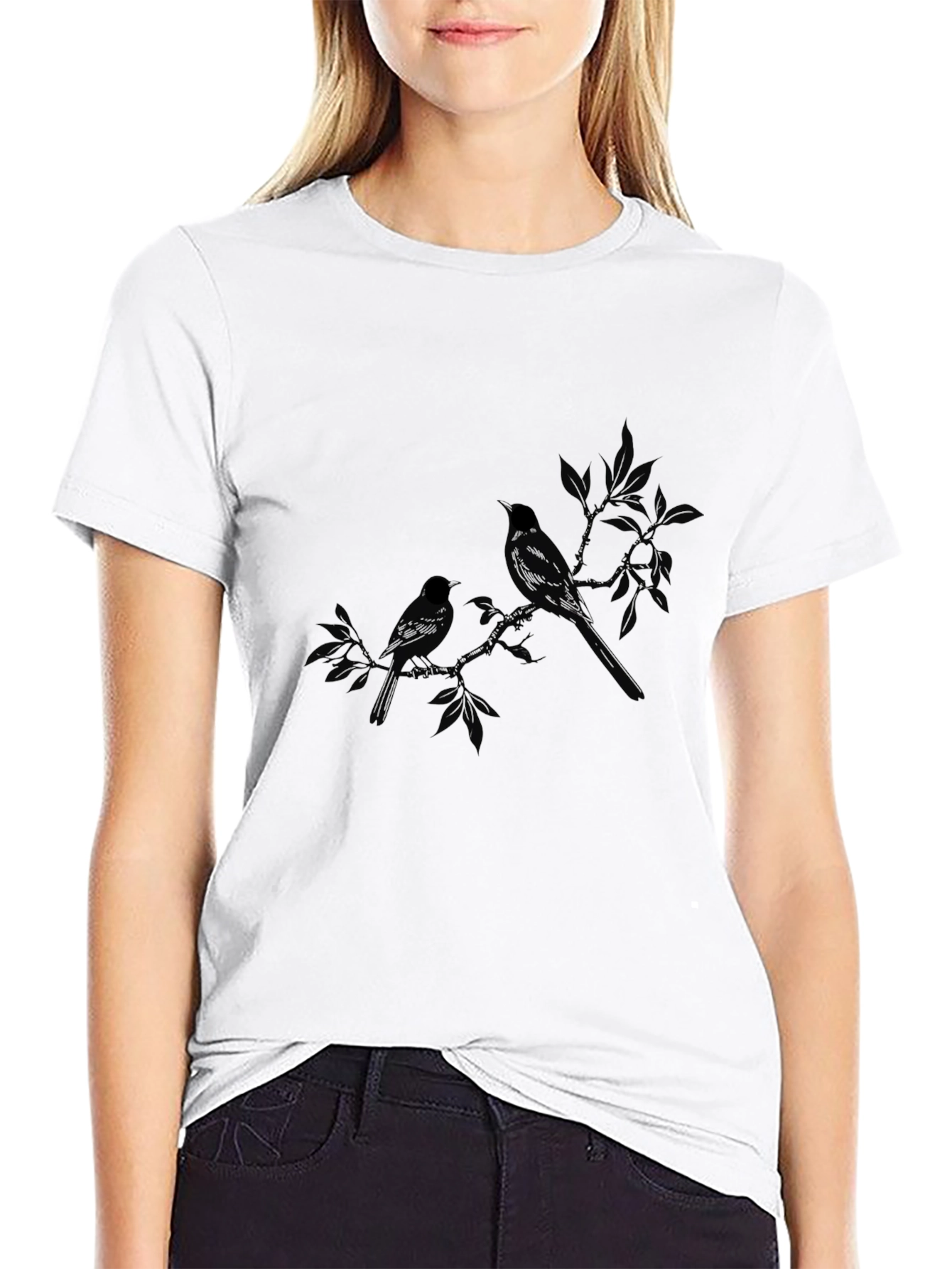 Black Bird Branch Graphic Tee