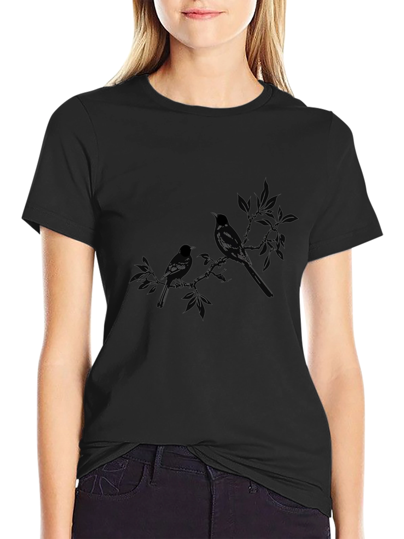Black Bird Branch Graphic Tee