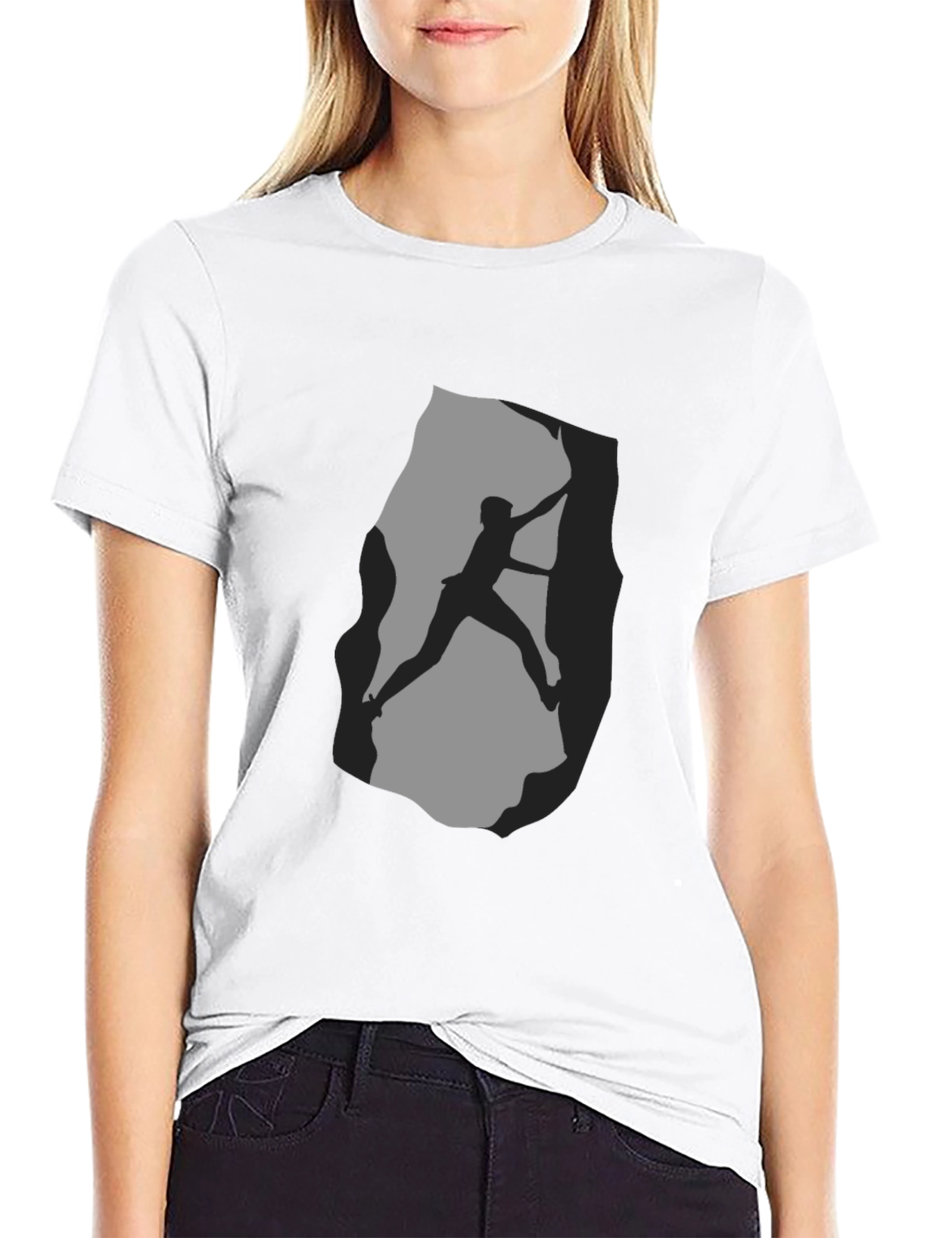 Climbing Silhouette Graphic T-Shirt