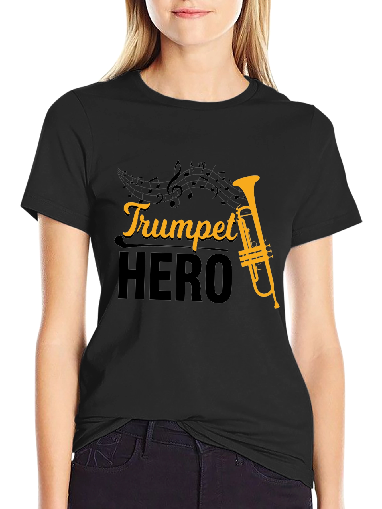 Trumpet Hero T-Shirt - Music Lover Tee