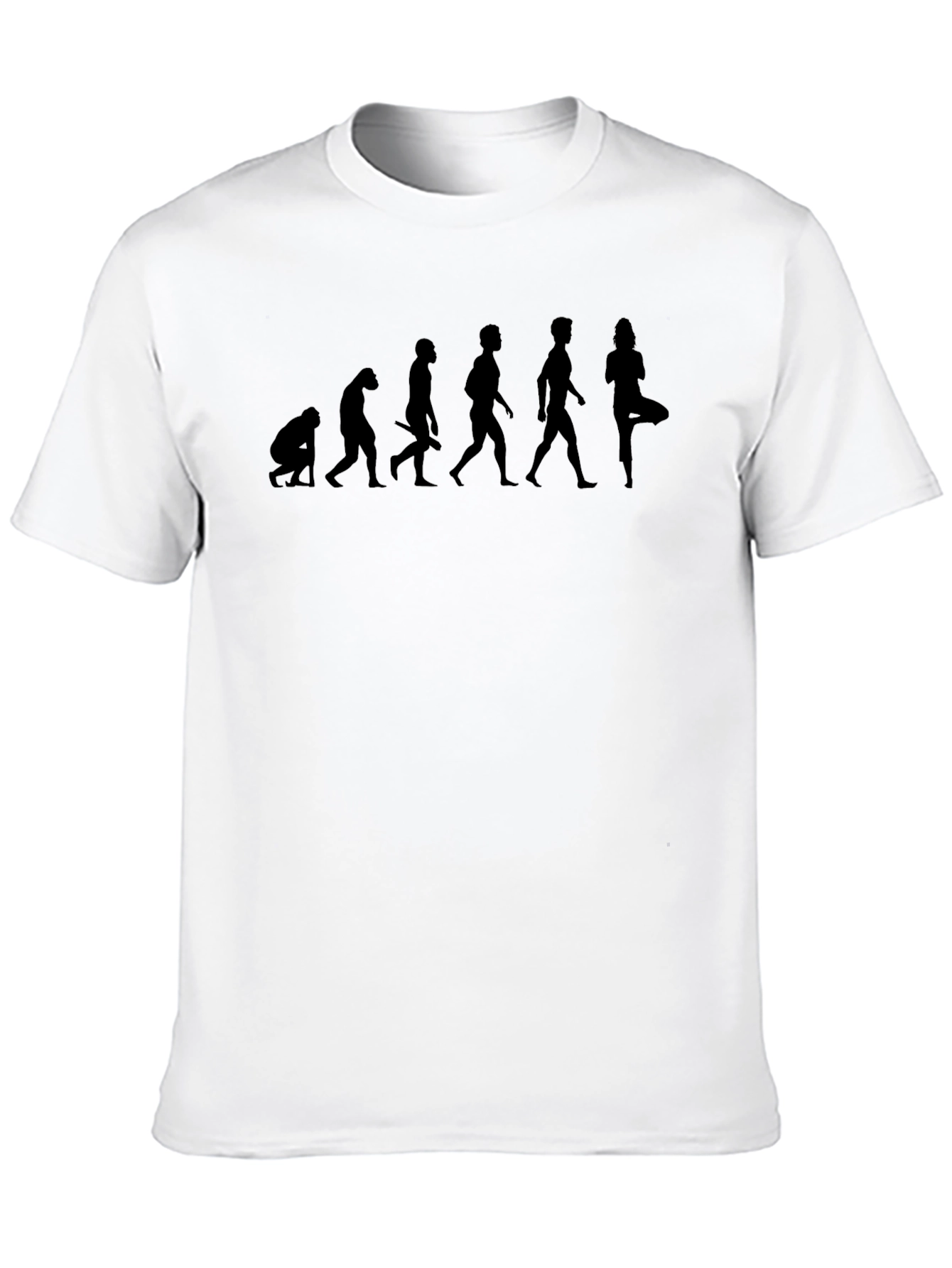 Evolution of Yoga T-Shirt: Funny Unisex Tee