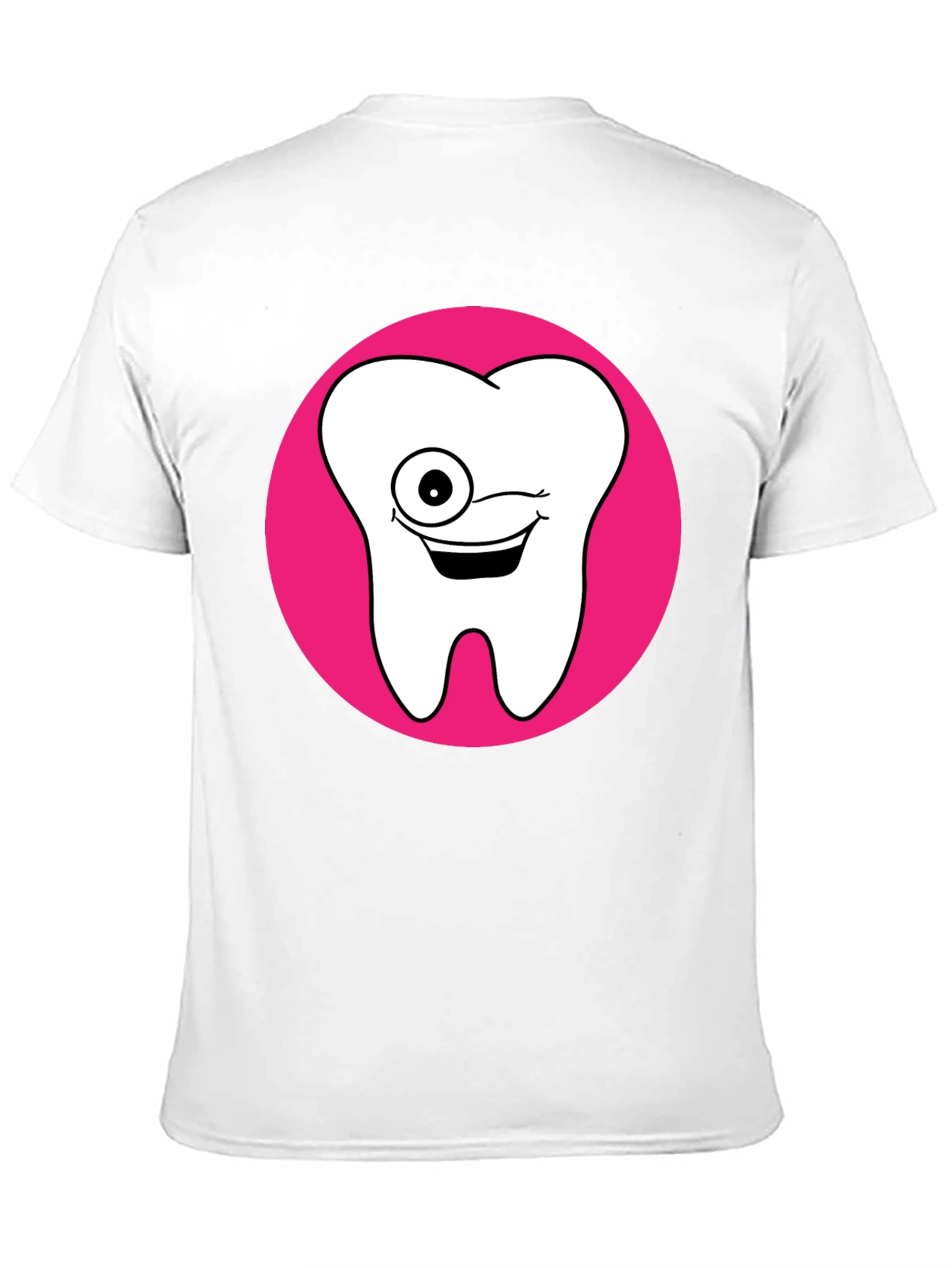Funny Tooth Graphic Tee - Black Cotton T-Shirt
