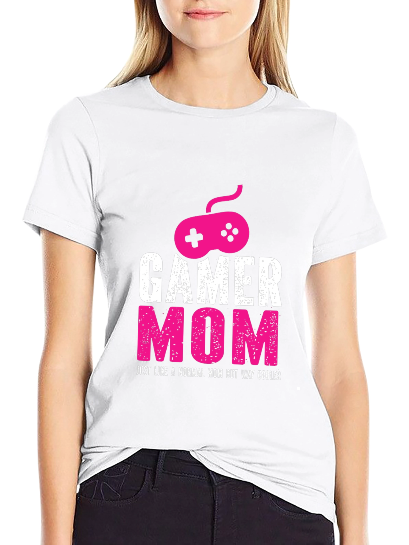 Gamer Mom Graphic T-Shirt - Fun Cool Design