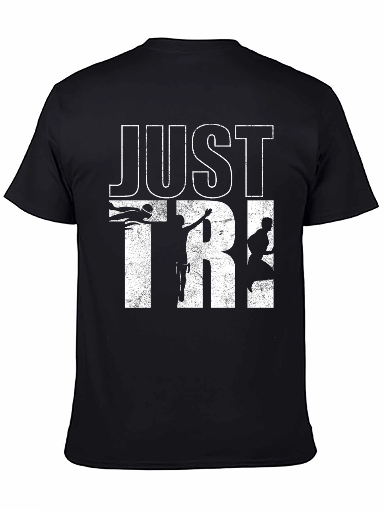 Just Tri It Black T-Shirt