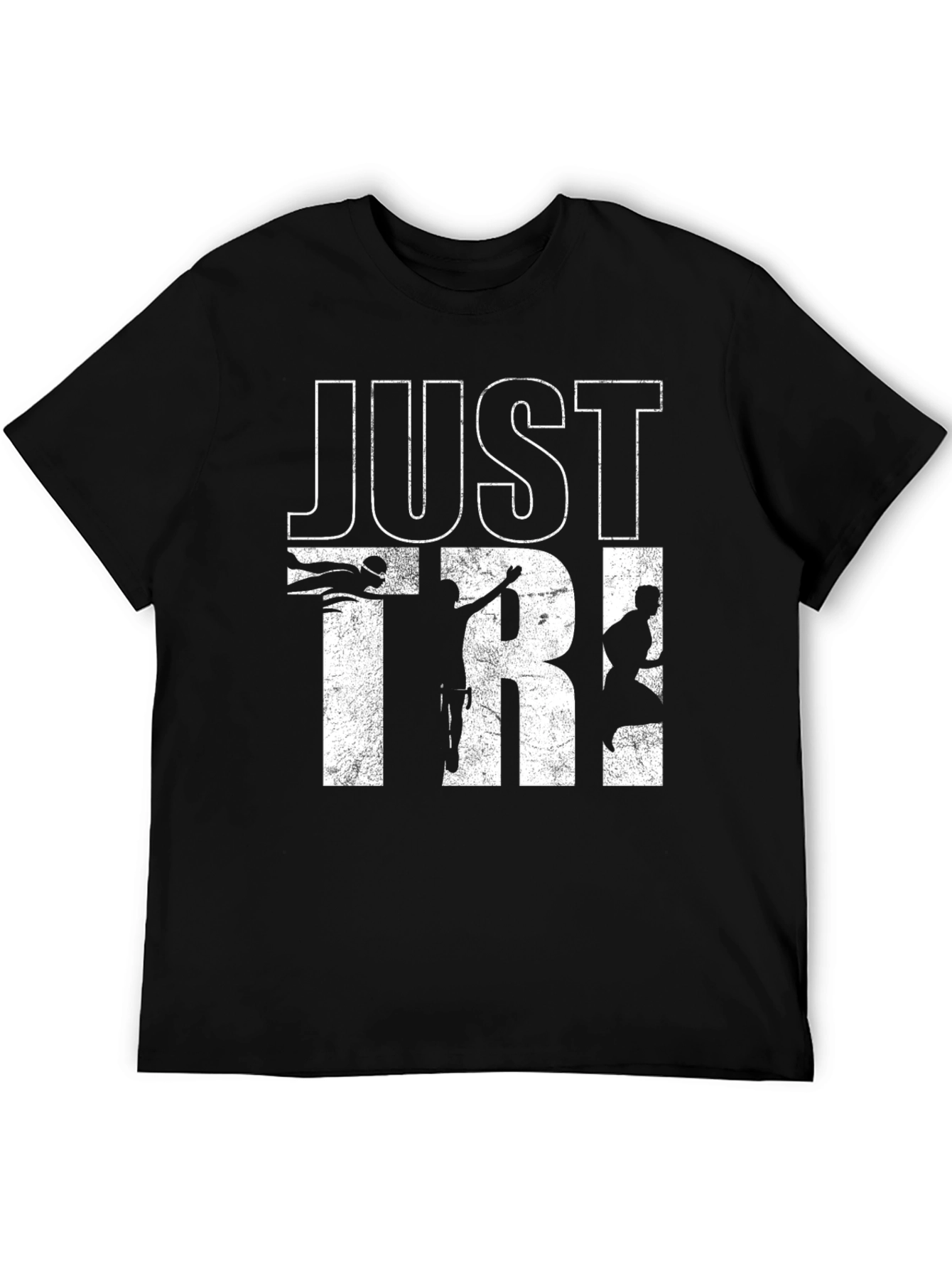 Just Tri It Black T-Shirt