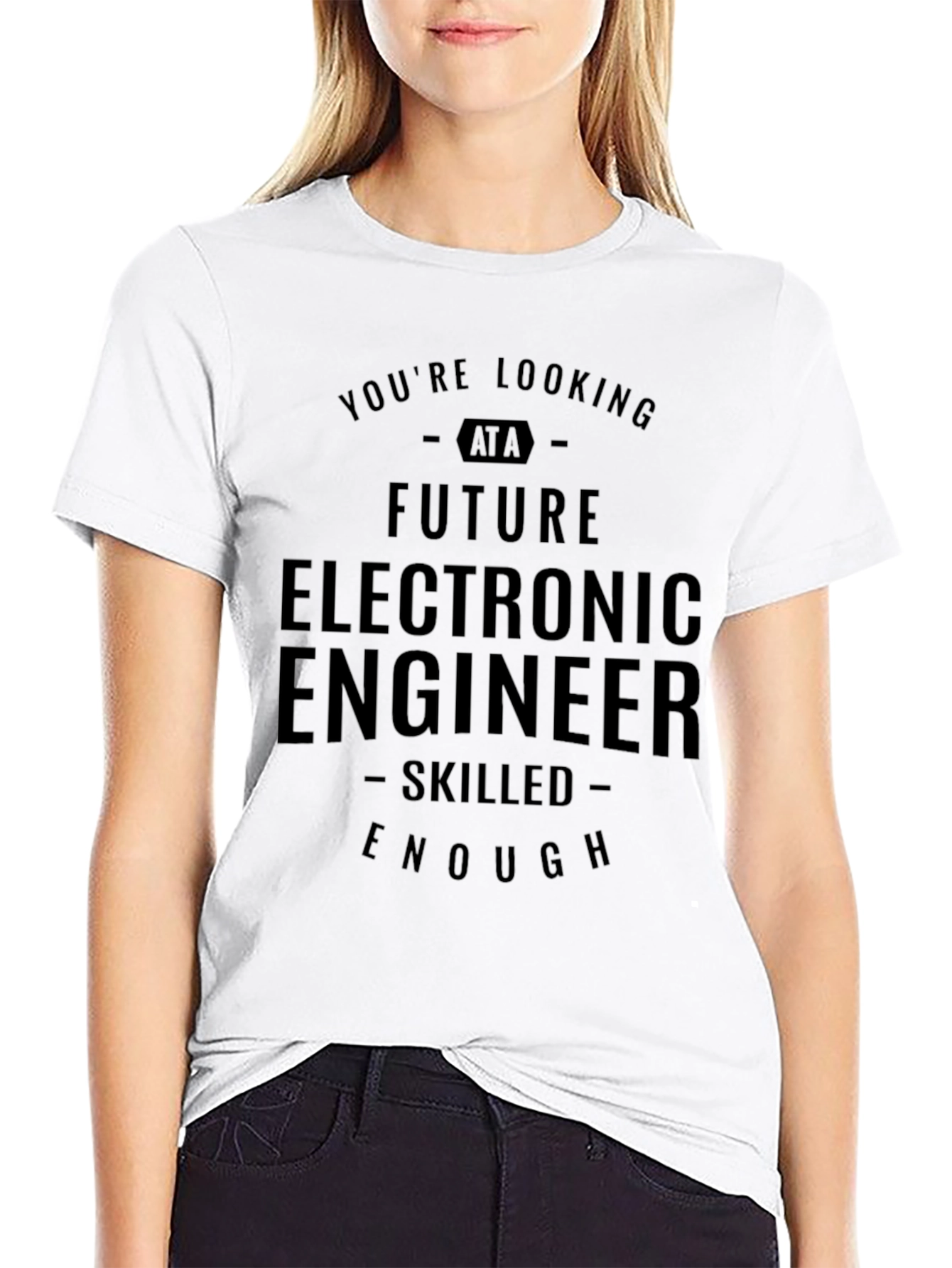 Future Electronic Engineer Black T-Shirt
