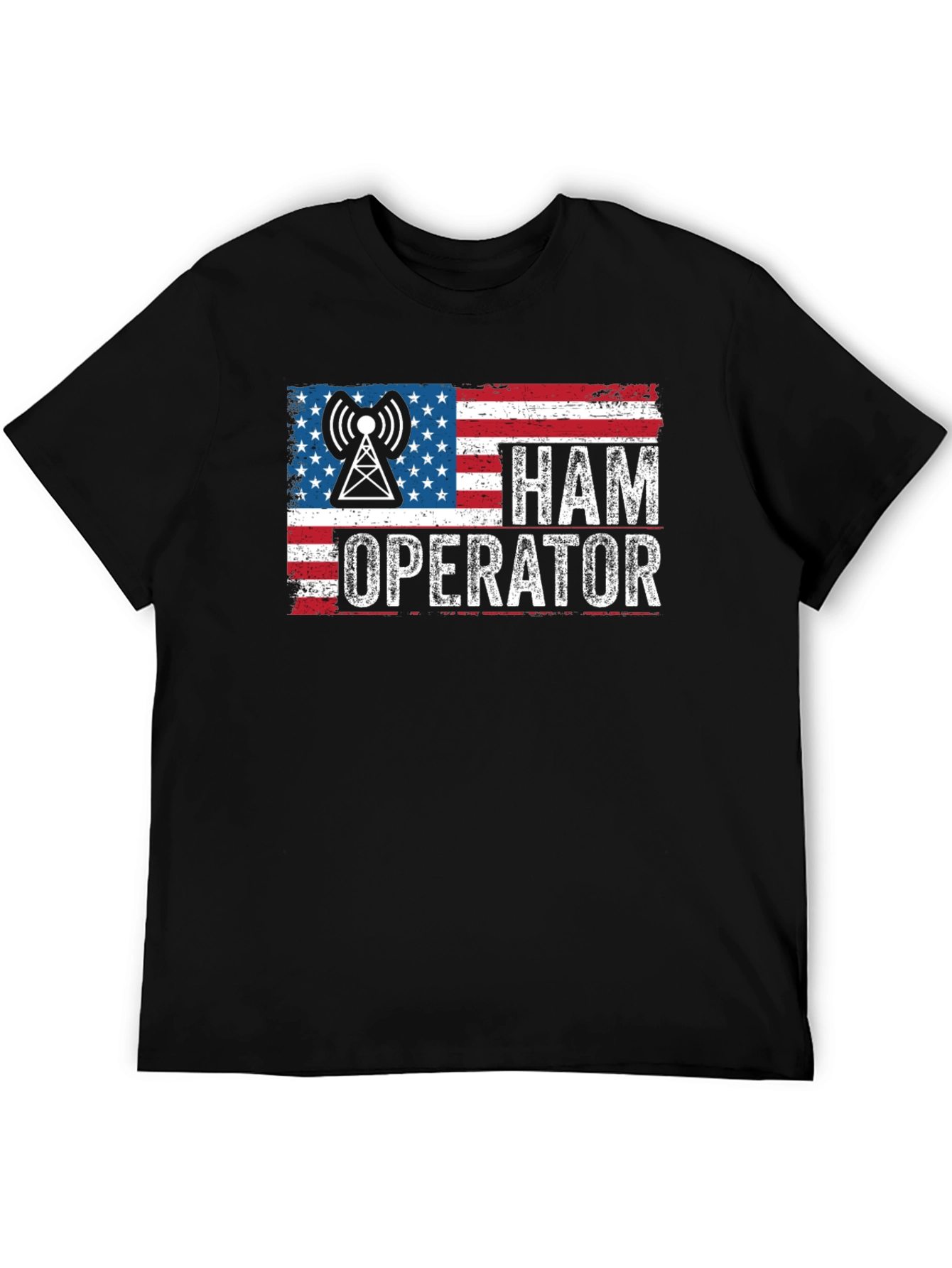 Ham Operator American Flag Graphic Tee
