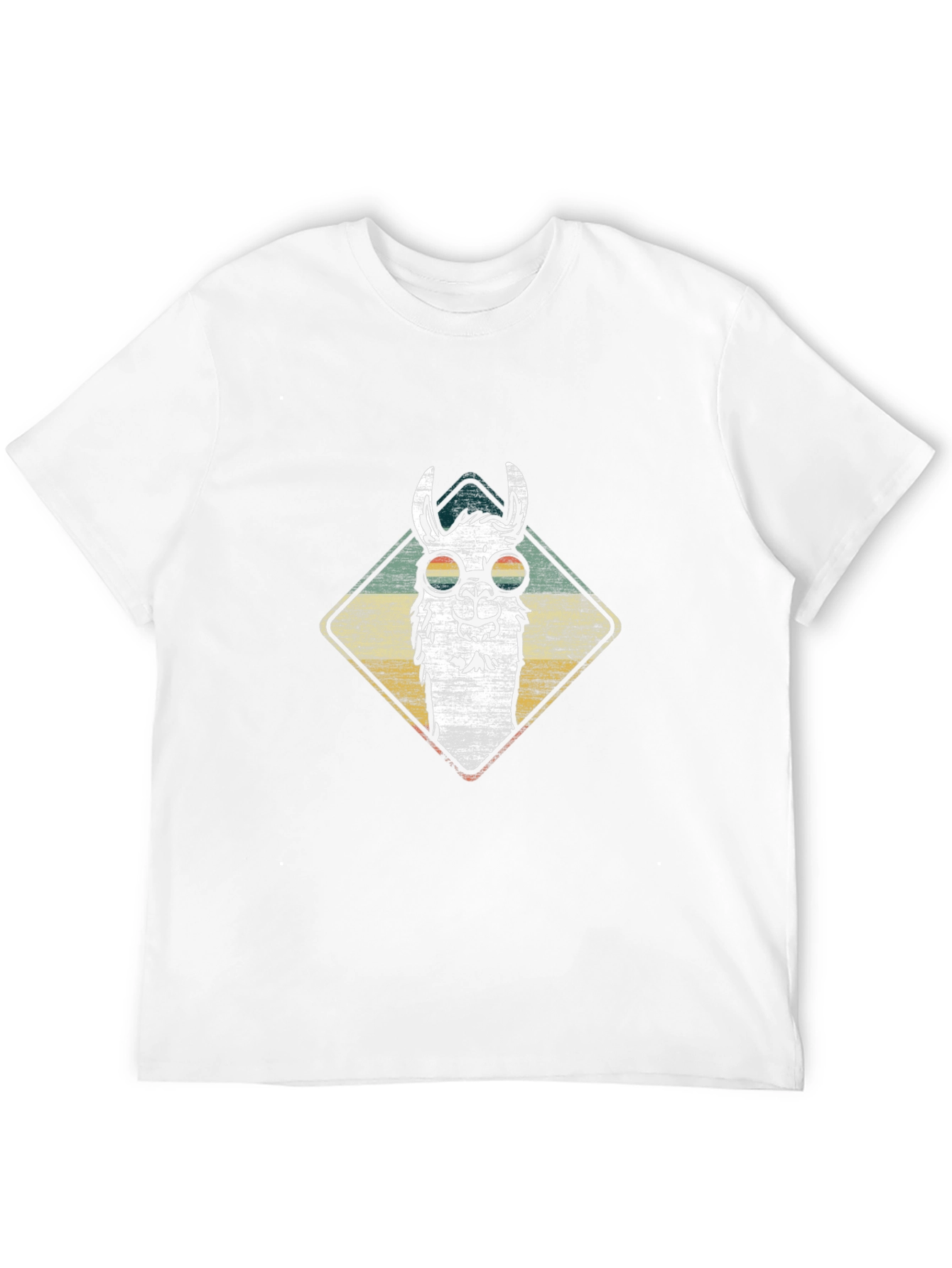 Cool Llama Graphic Tee - Stylish Mens Black T-Shirt