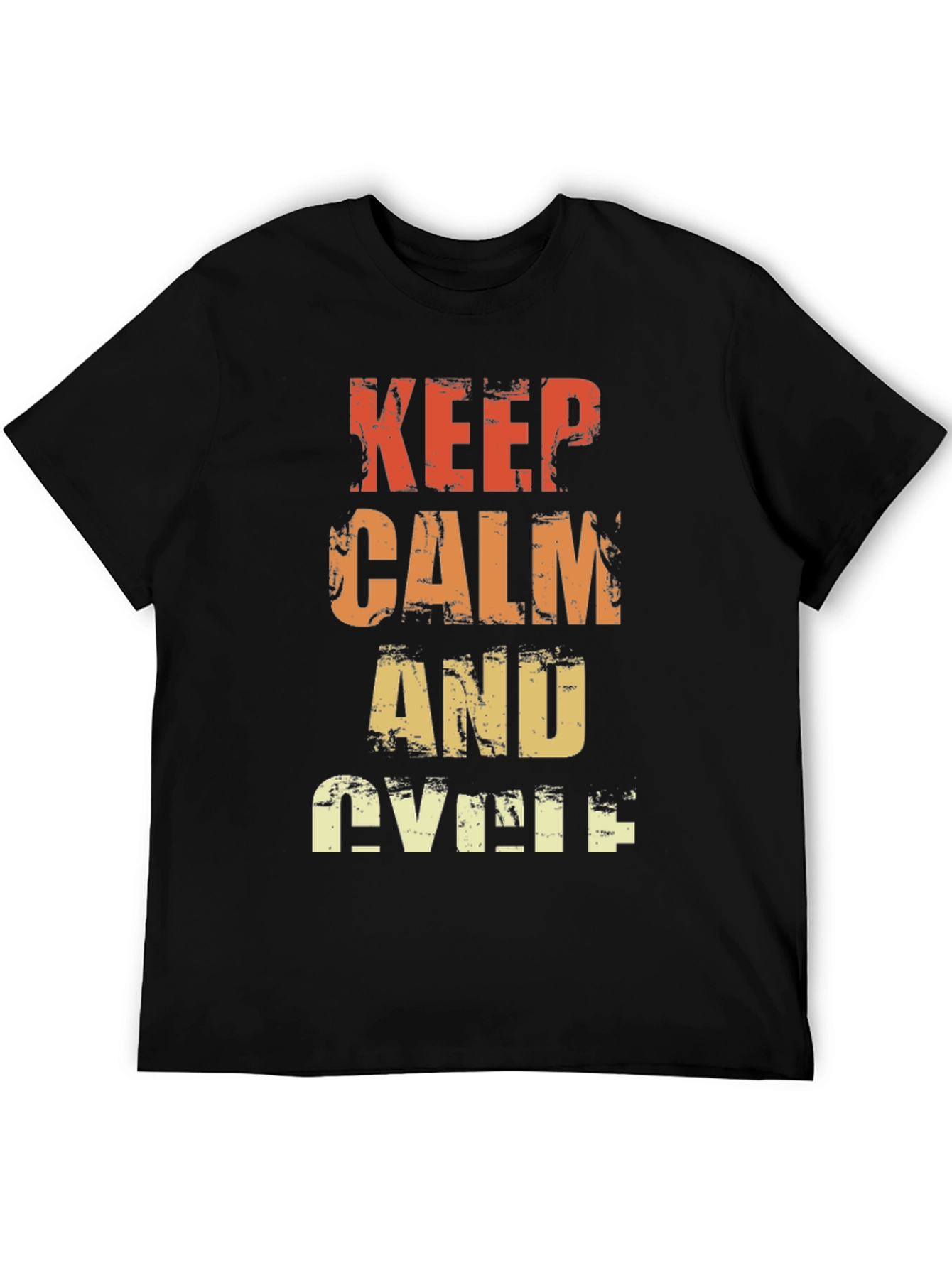 Keep Calm and Cycle T-Shirt - Retro Style