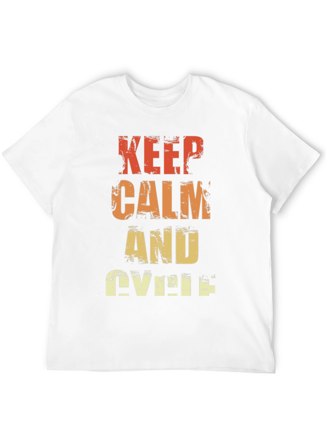Keep Calm and Cycle T-Shirt - Retro Style