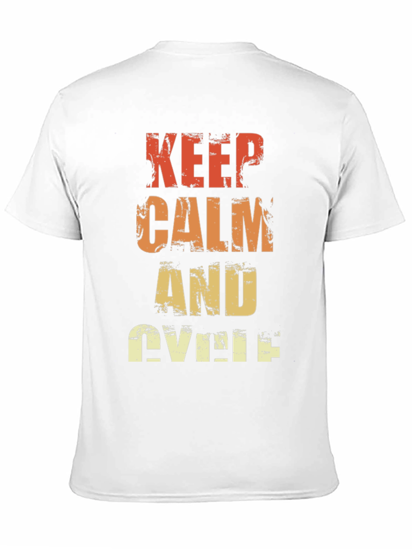 Keep Calm and Cycle T-Shirt - Retro Style