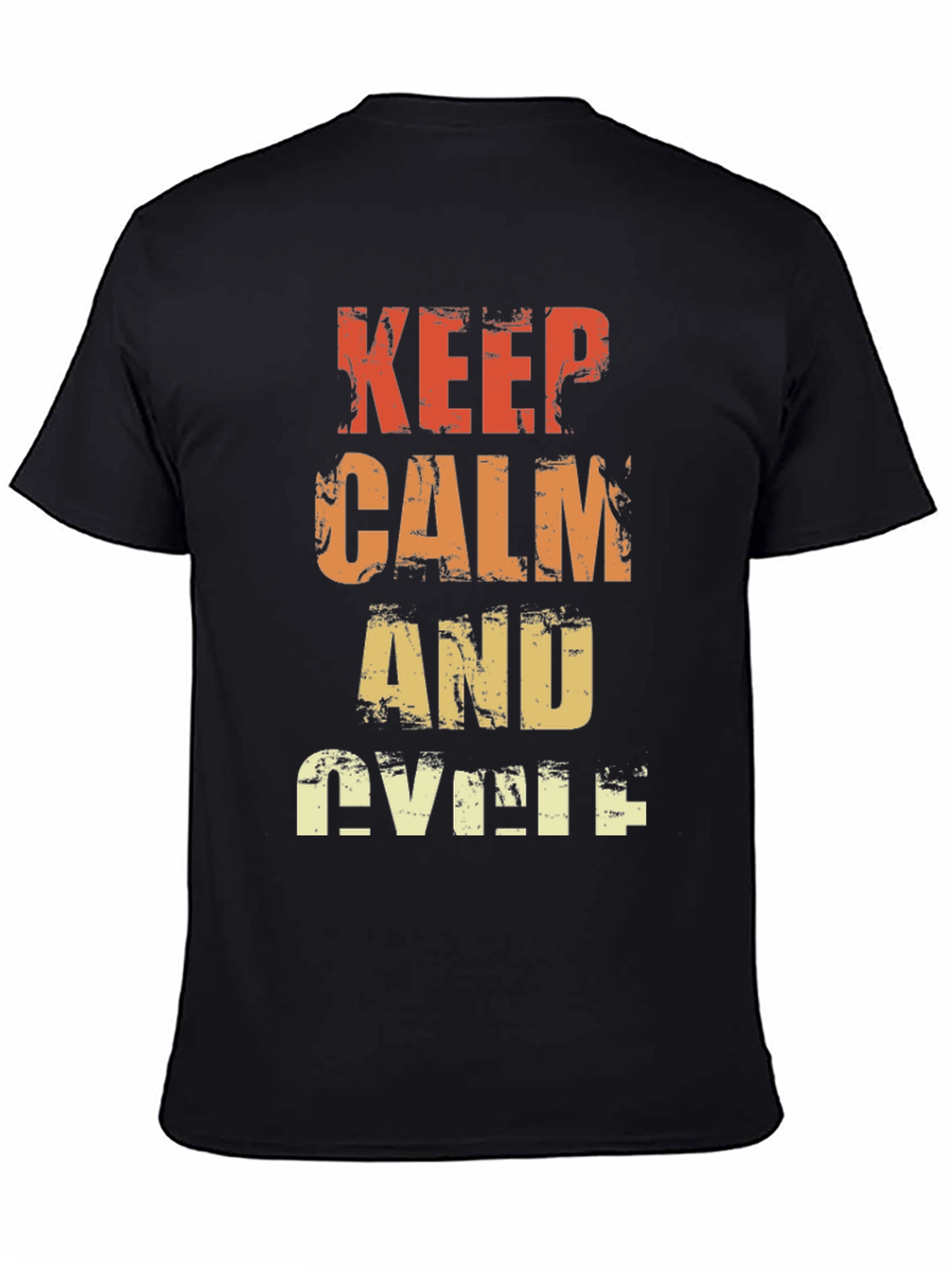 Keep Calm and Cycle T-Shirt - Retro Style