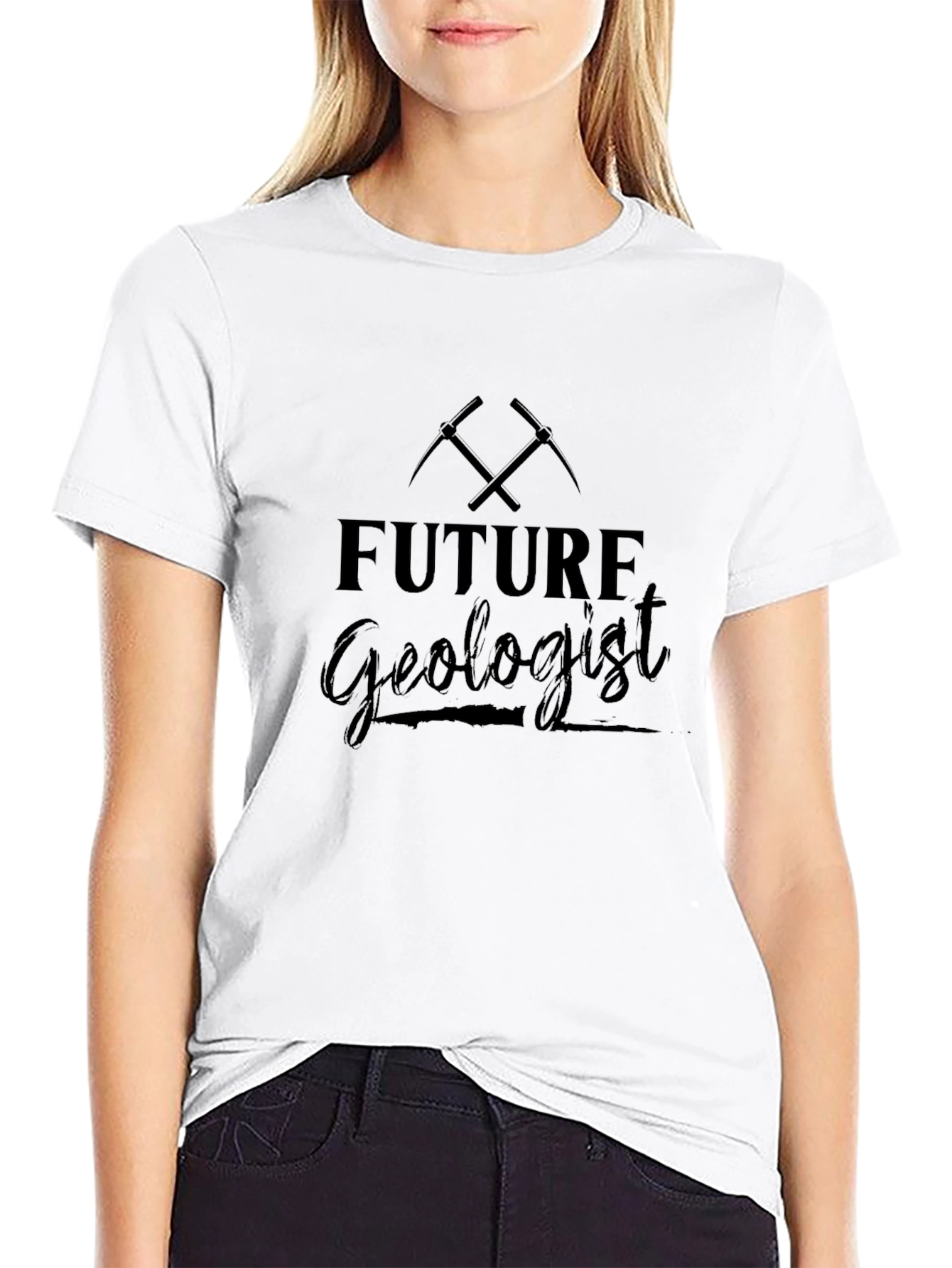Future Geologist Pickaxe Graphic T-Shirt