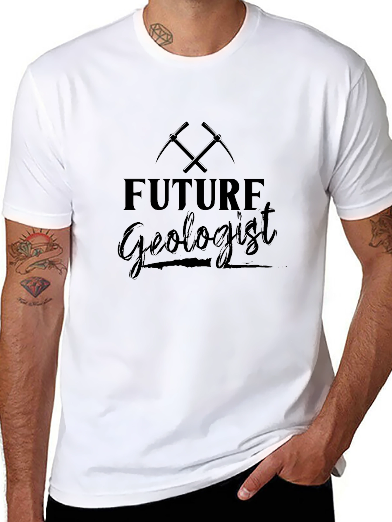Future Geologist Pickaxe Graphic T-Shirt
