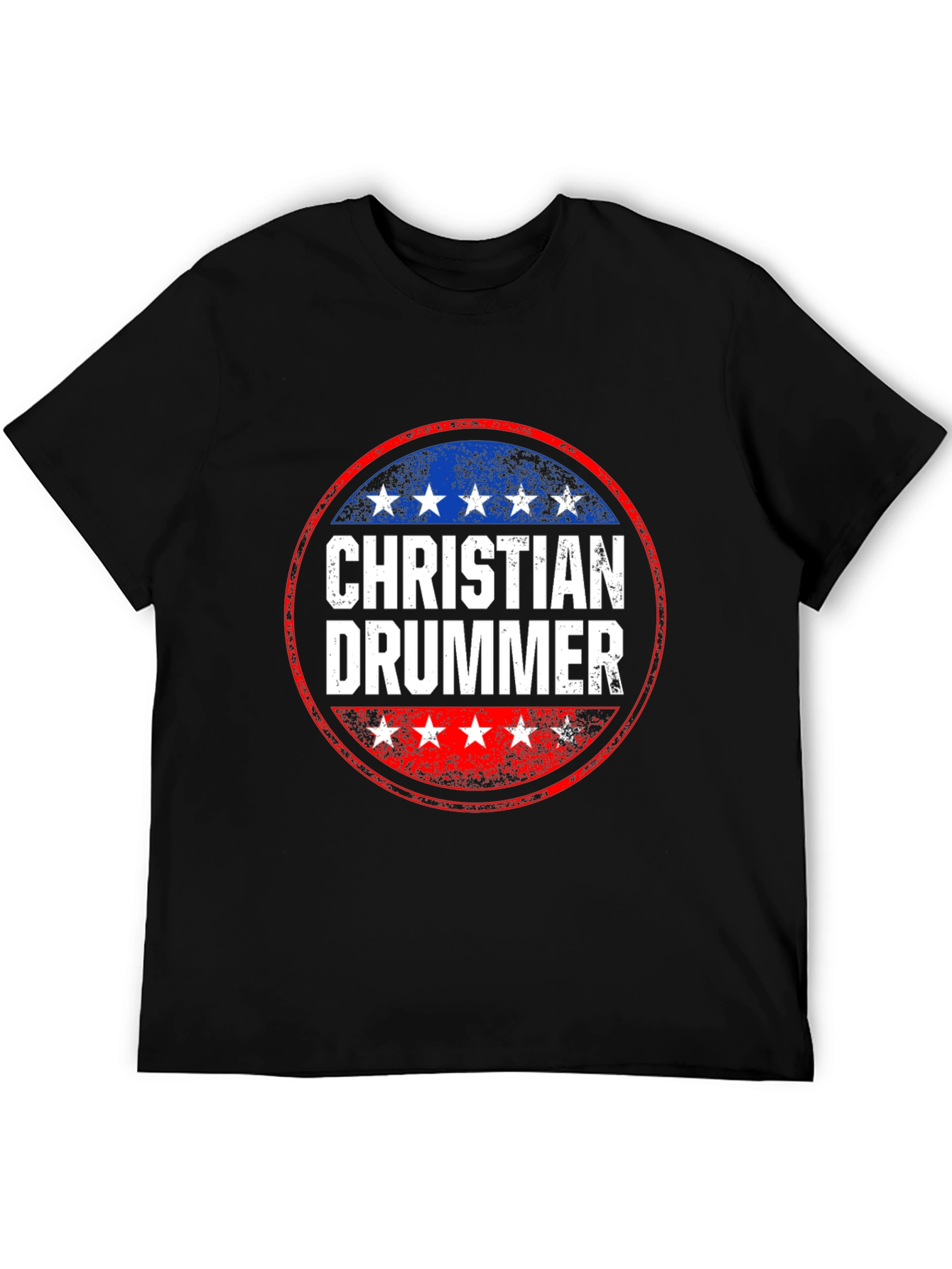 Christian Drummer Graphic T-Shirt