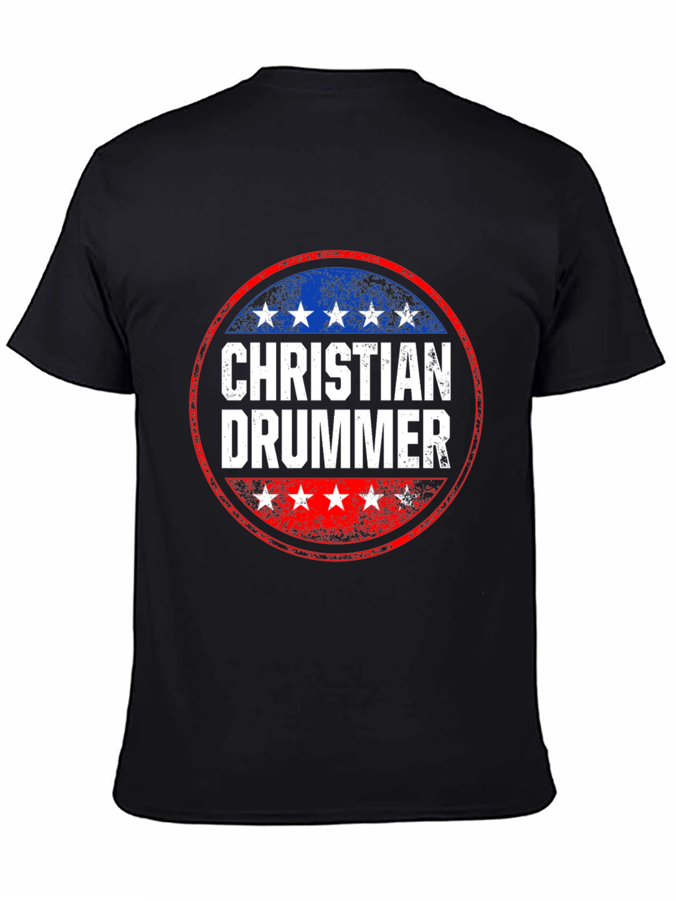 Christian Drummer Graphic T-Shirt
