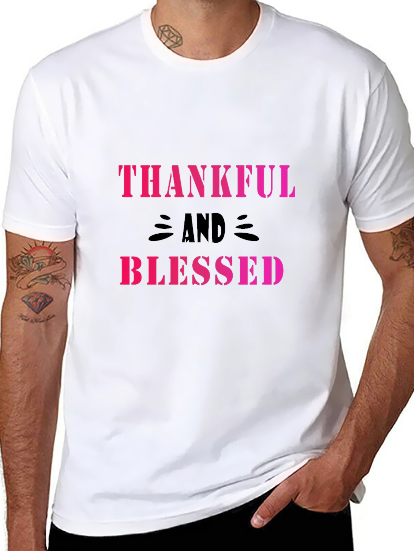 Thankful and Blessed Graphic T-Shirt