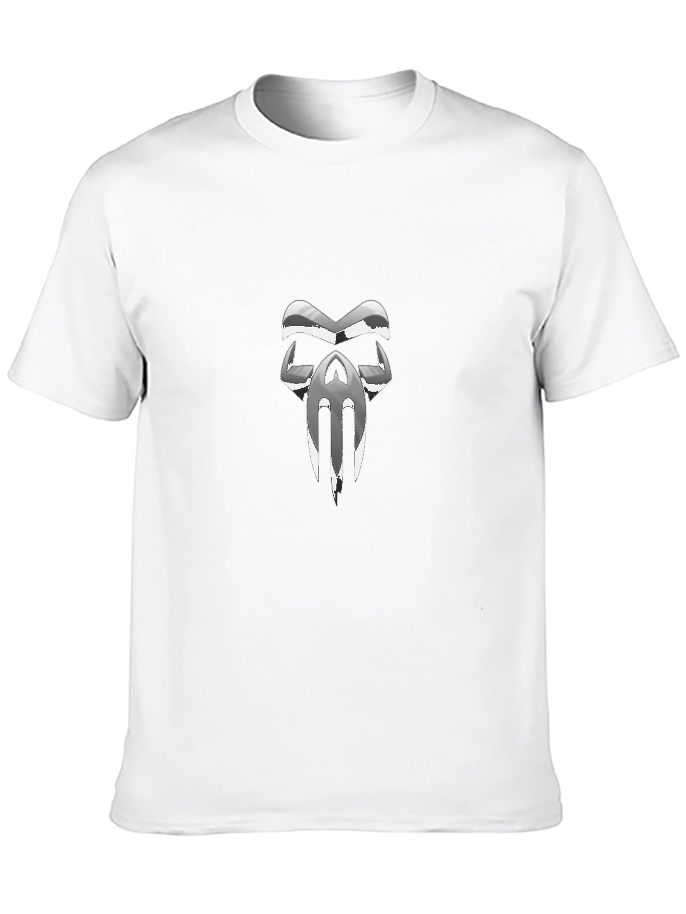 Chrome Skull Graphic Black T-Shirt