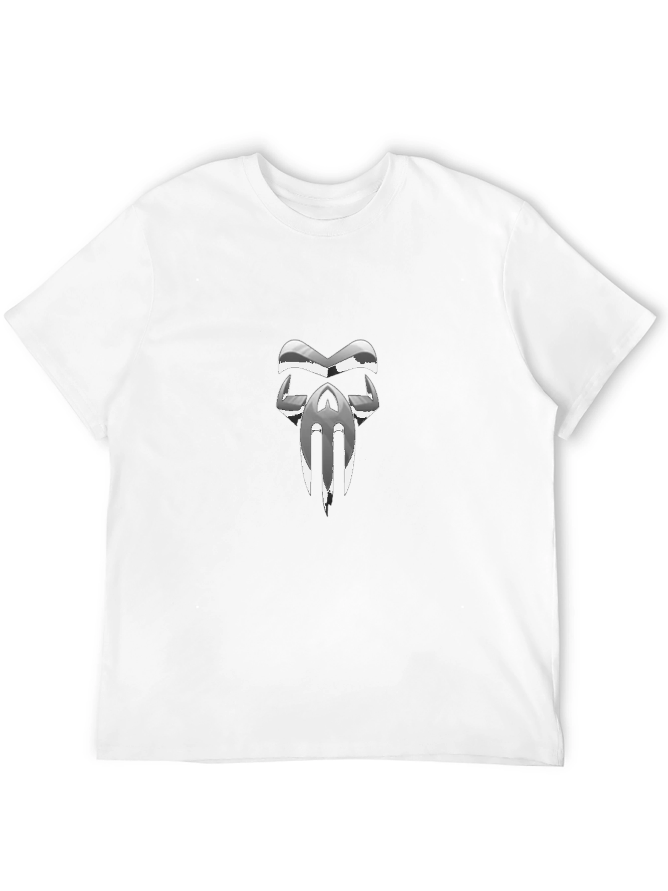 Chrome Skull Graphic Black T-Shirt