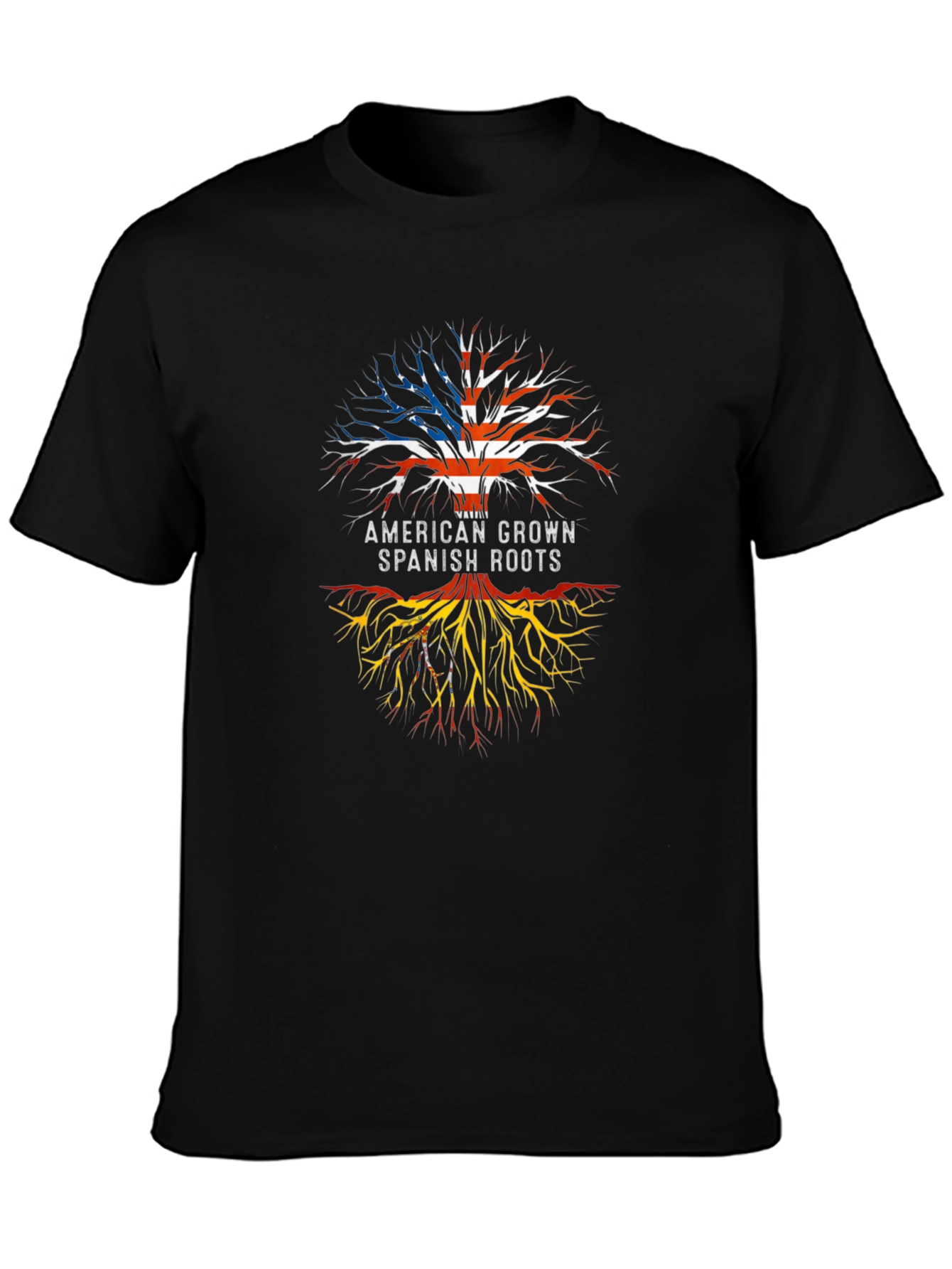 American Grown Spanish Roots Tree T-Shirt