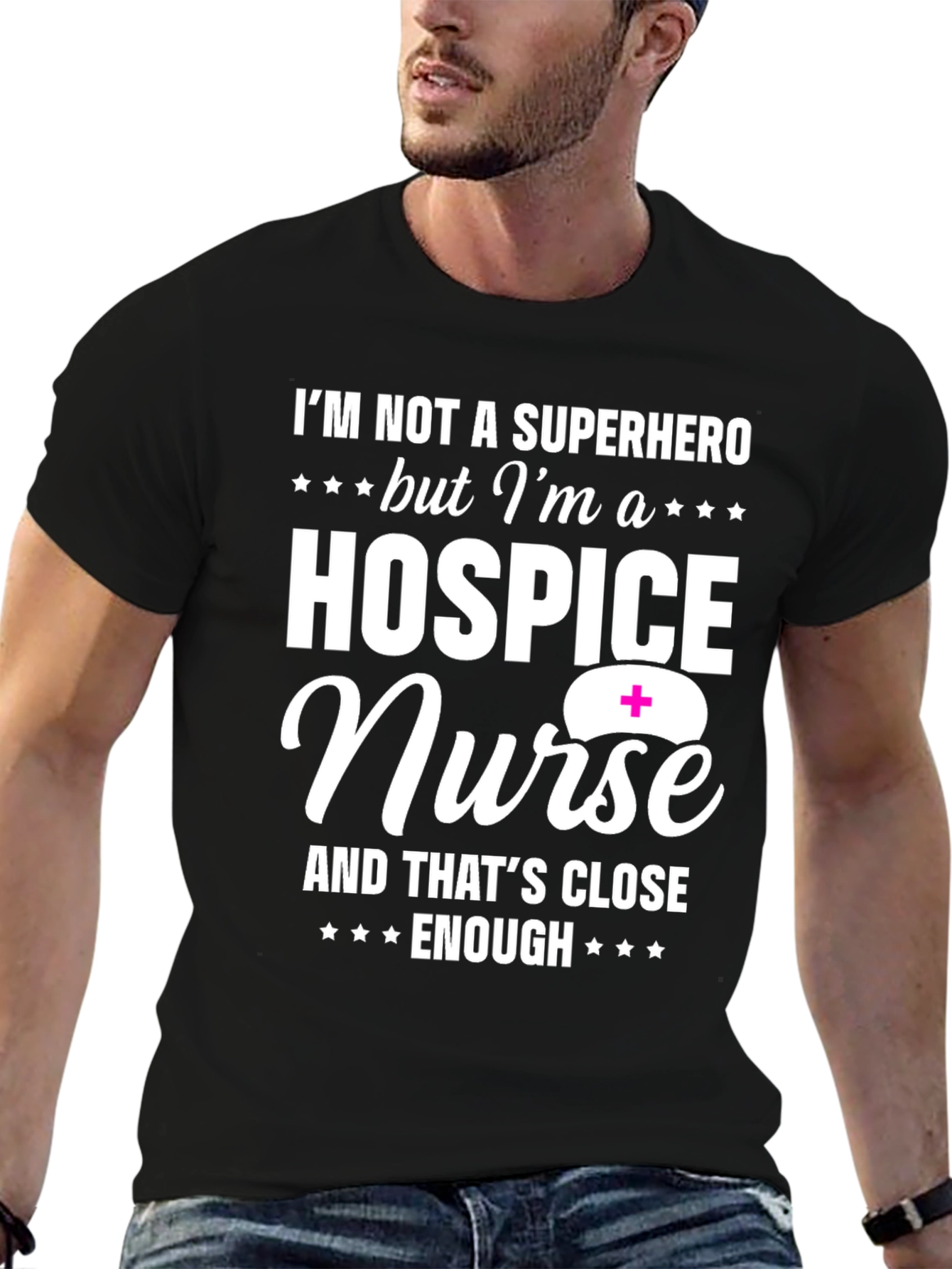 Hospice Nurse Superhero T-Shirt