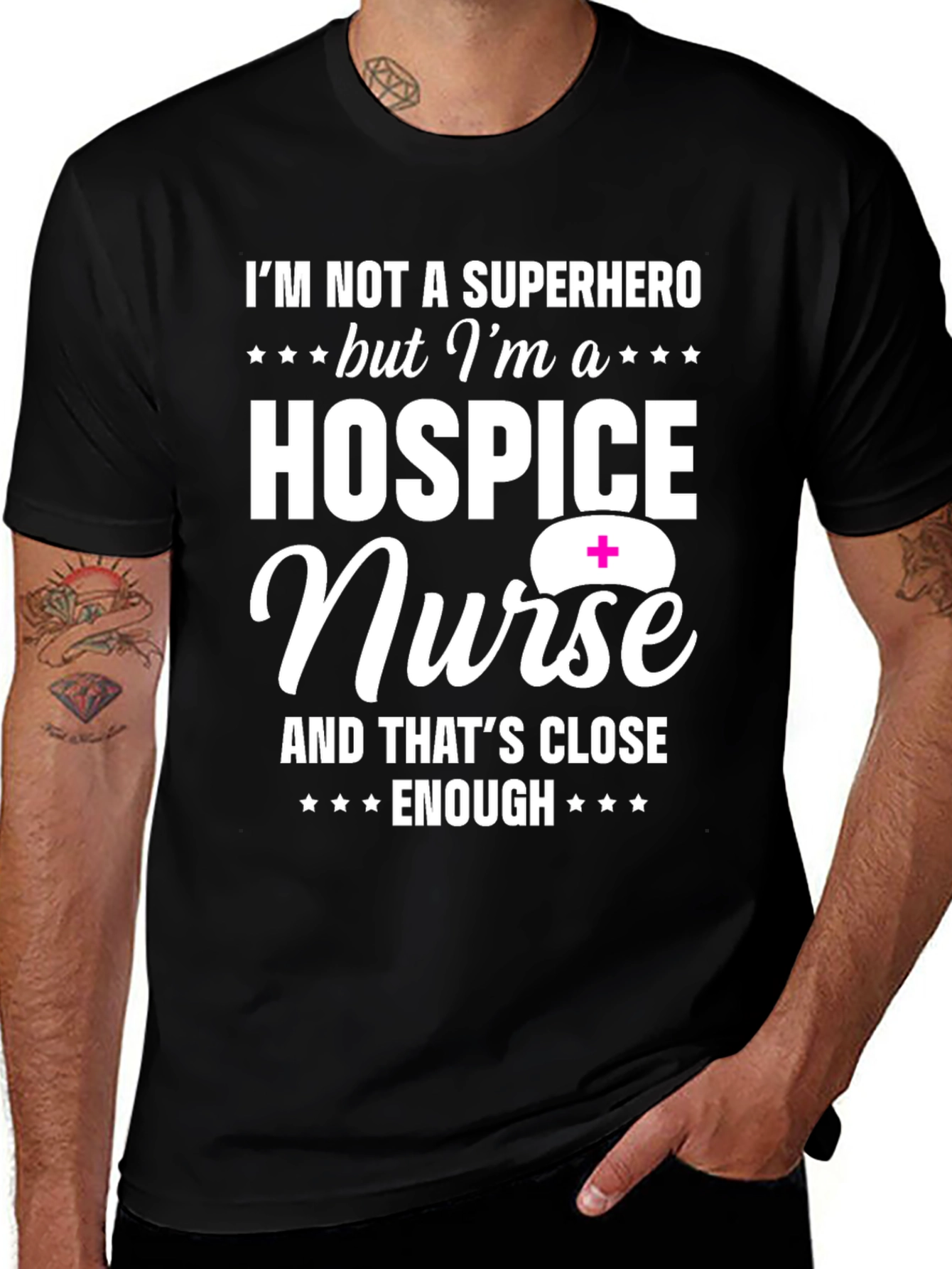 Hospice Nurse Superhero T-Shirt