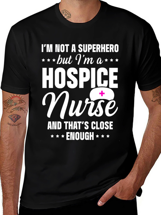 Hospice Nurse Superhero T-Shirt