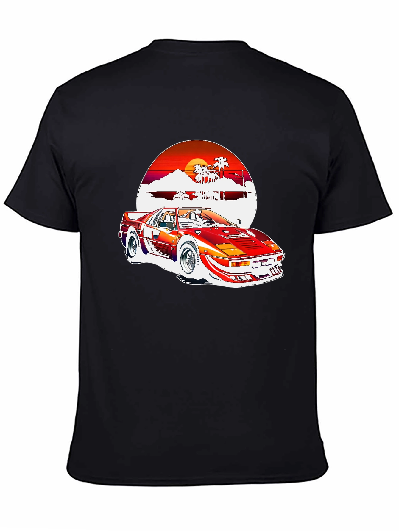 Retro 80s Style Car Graphic Tee