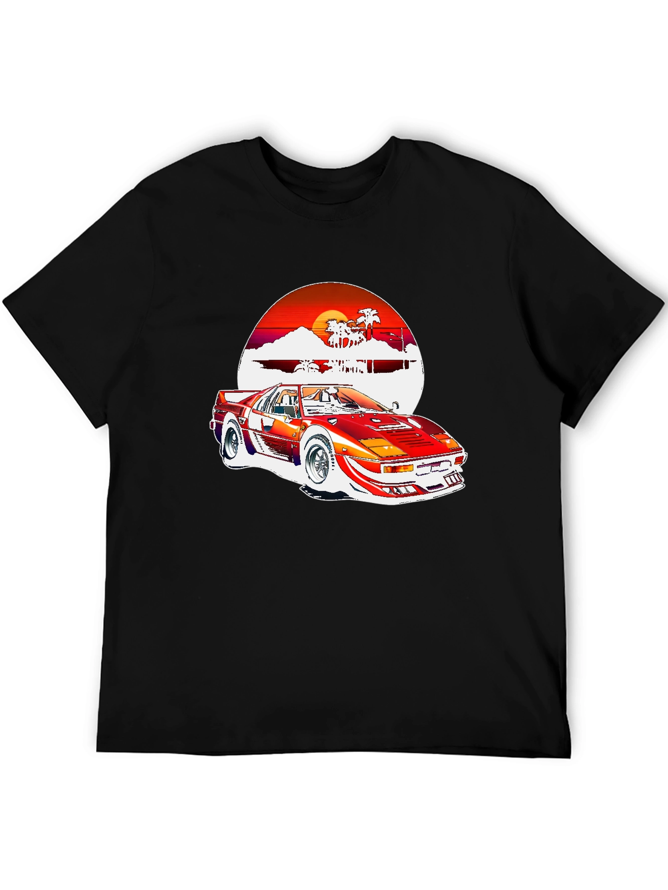 Retro 80s Style Car Graphic Tee