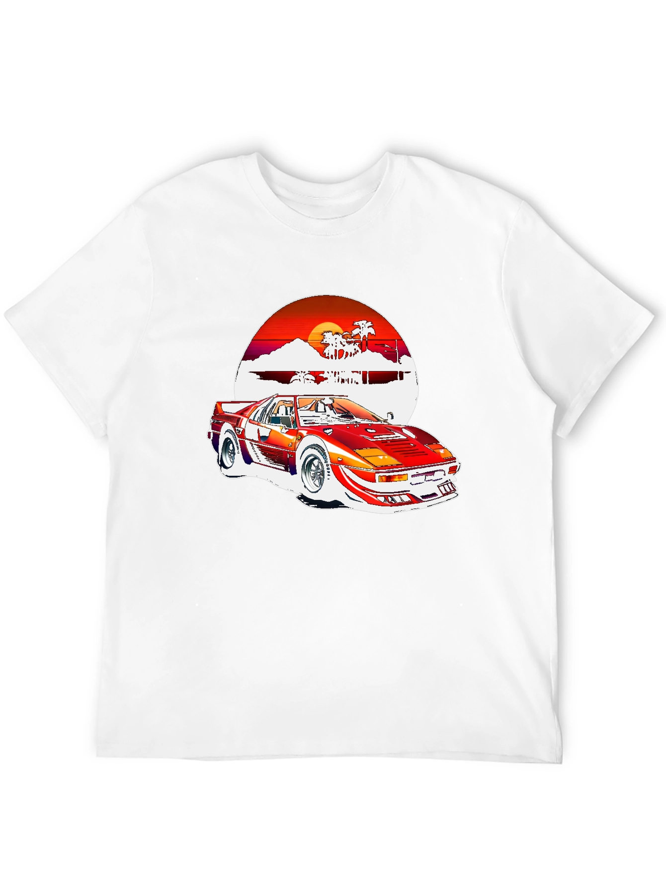 Retro 80s Style Car Graphic Tee