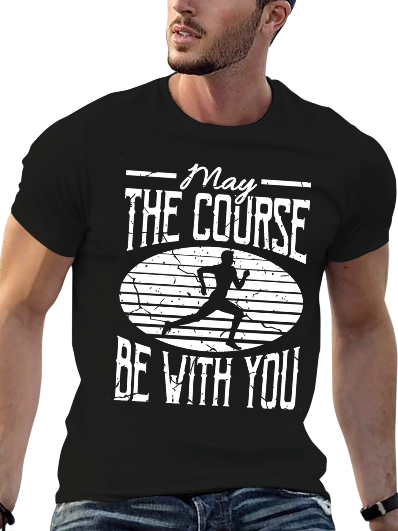 May The Course Be With You Running T-Shirt