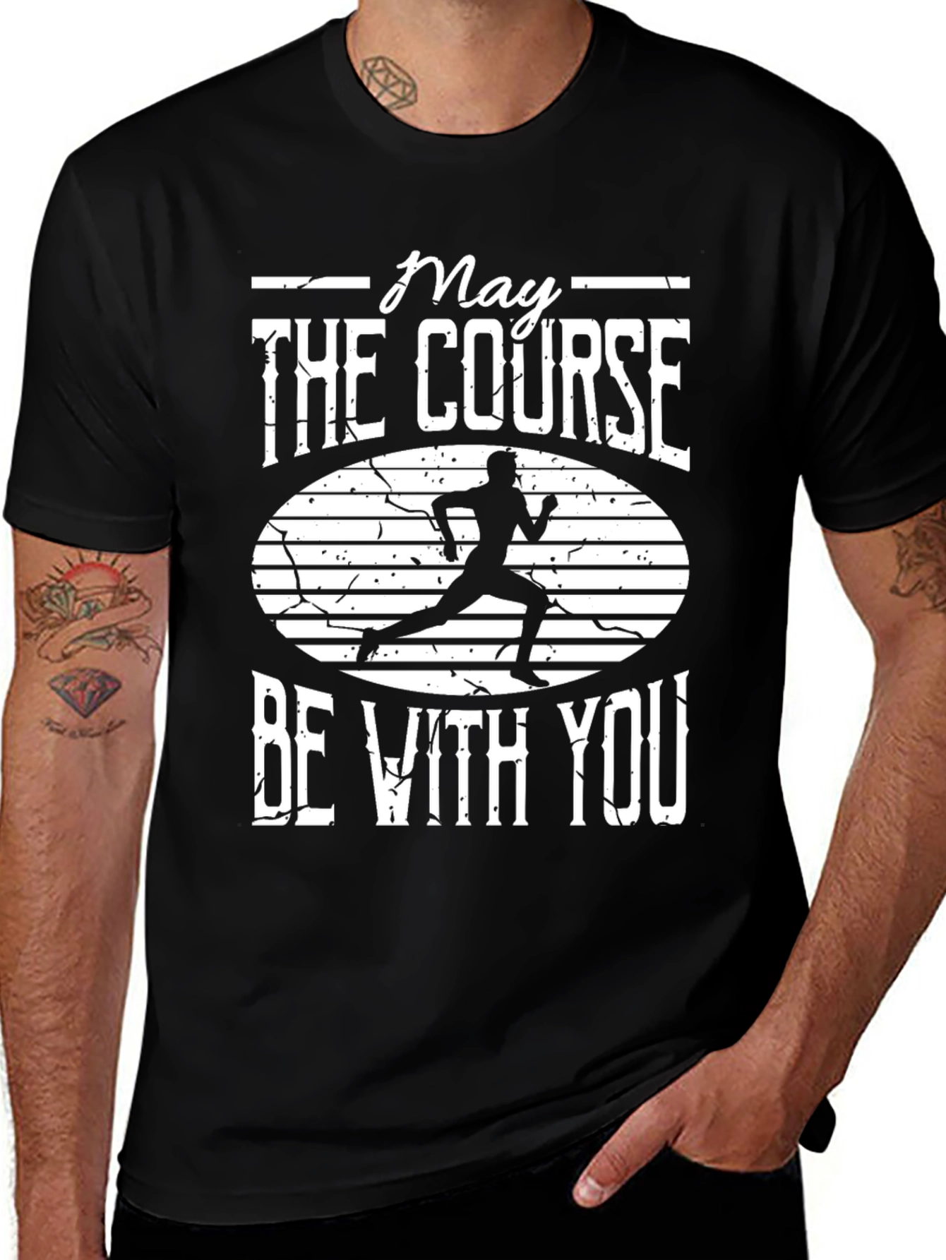 May The Course Be With You Running T-Shirt