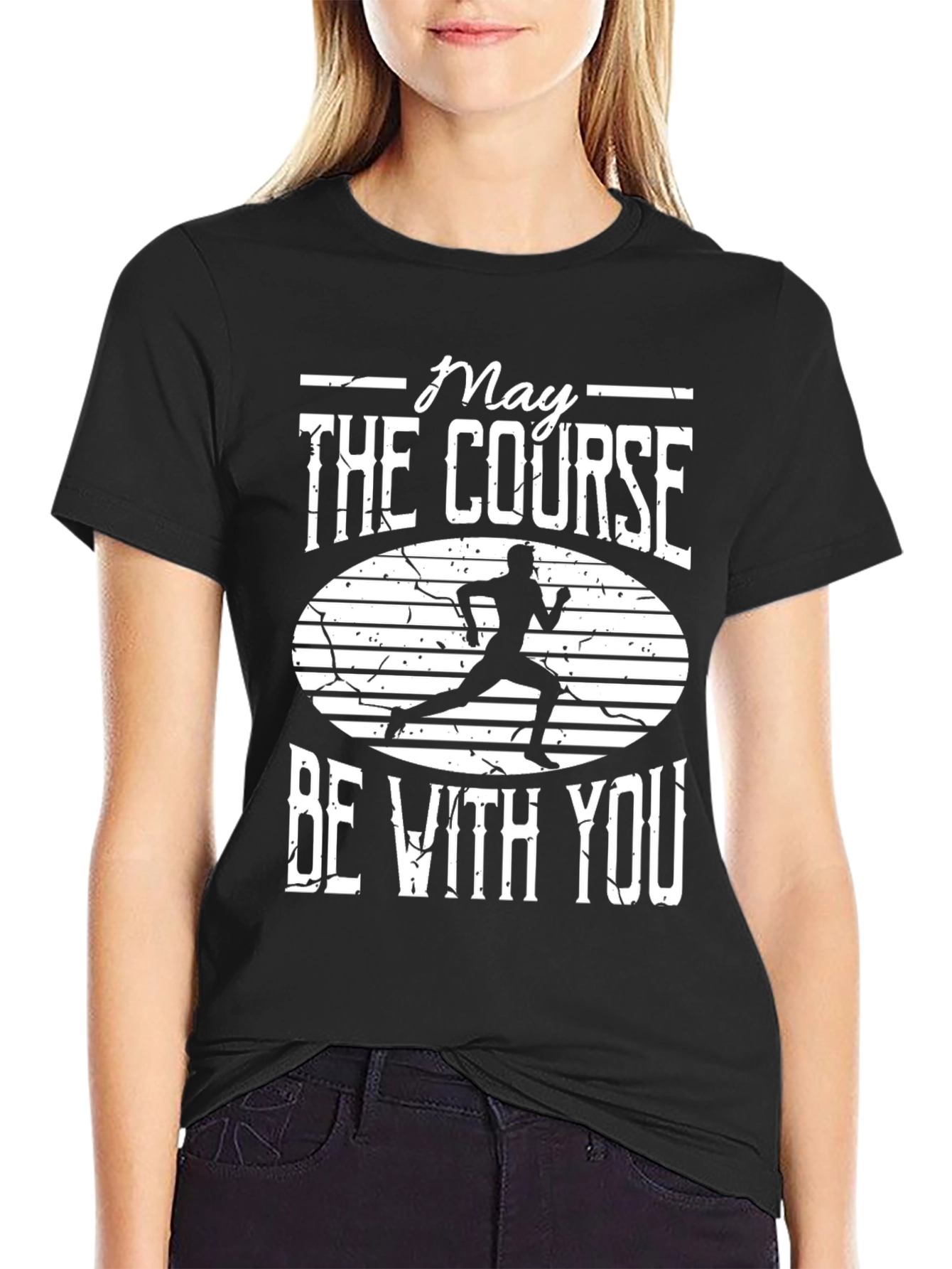May The Course Be With You Running T-Shirt