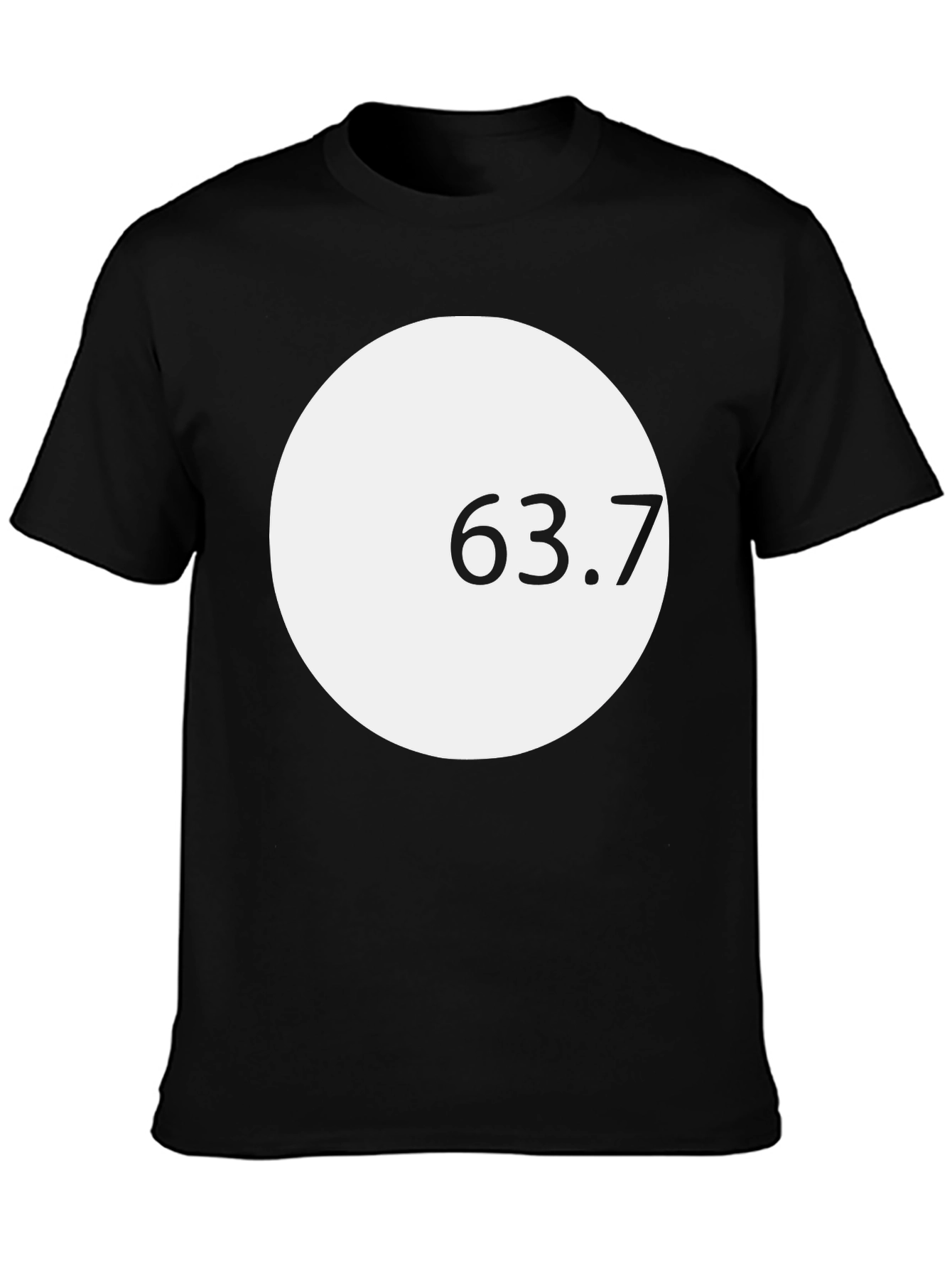 Modern Graphic Tee - White Circle Design