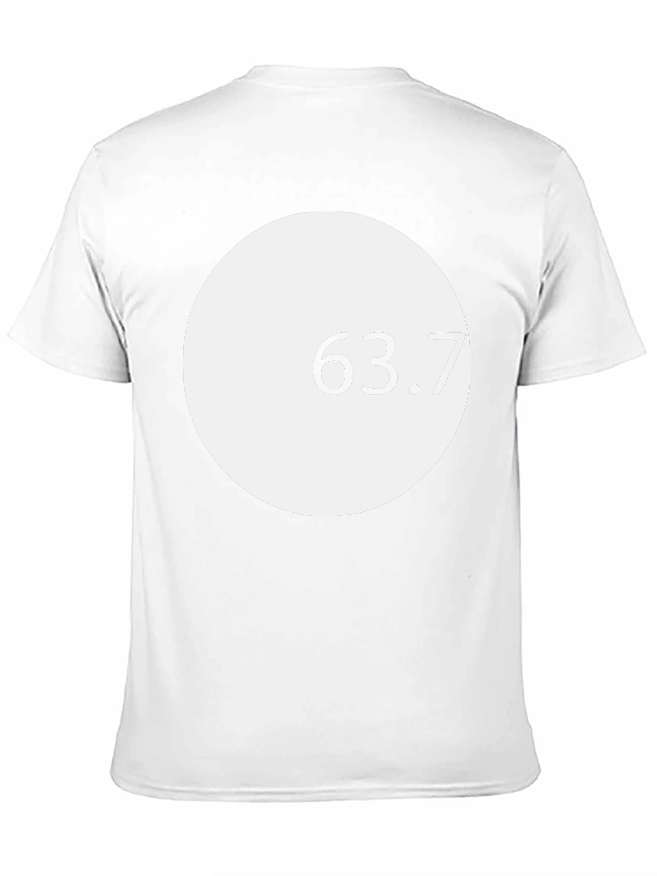 Modern Graphic Tee - White Circle Design