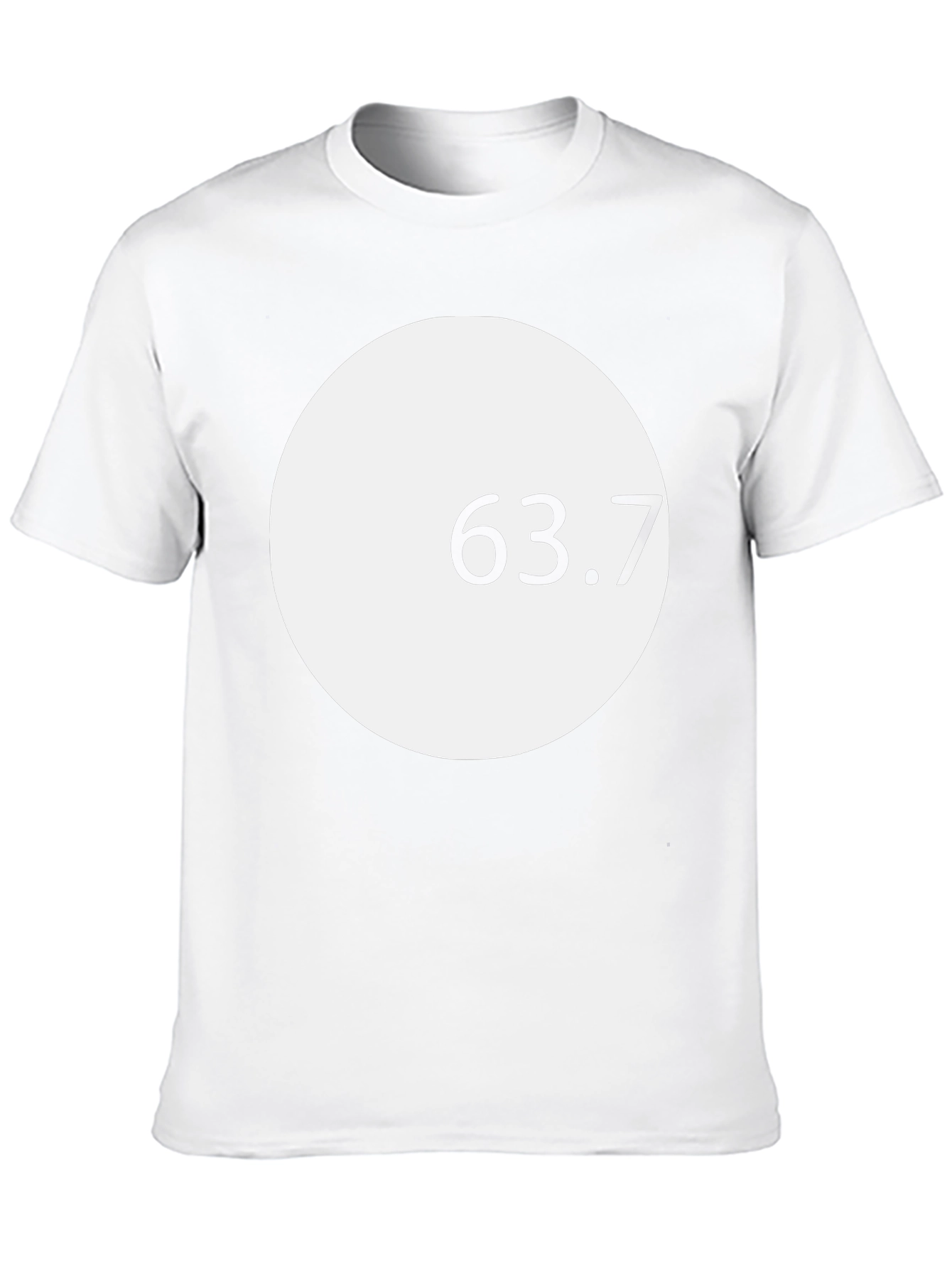 Modern Graphic Tee - White Circle Design