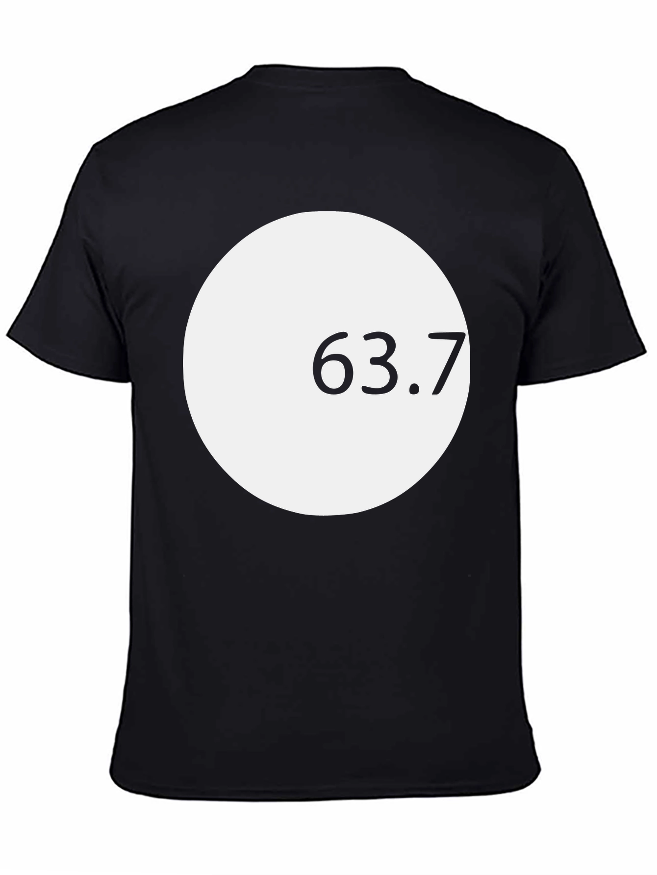 Modern Graphic Tee - White Circle Design